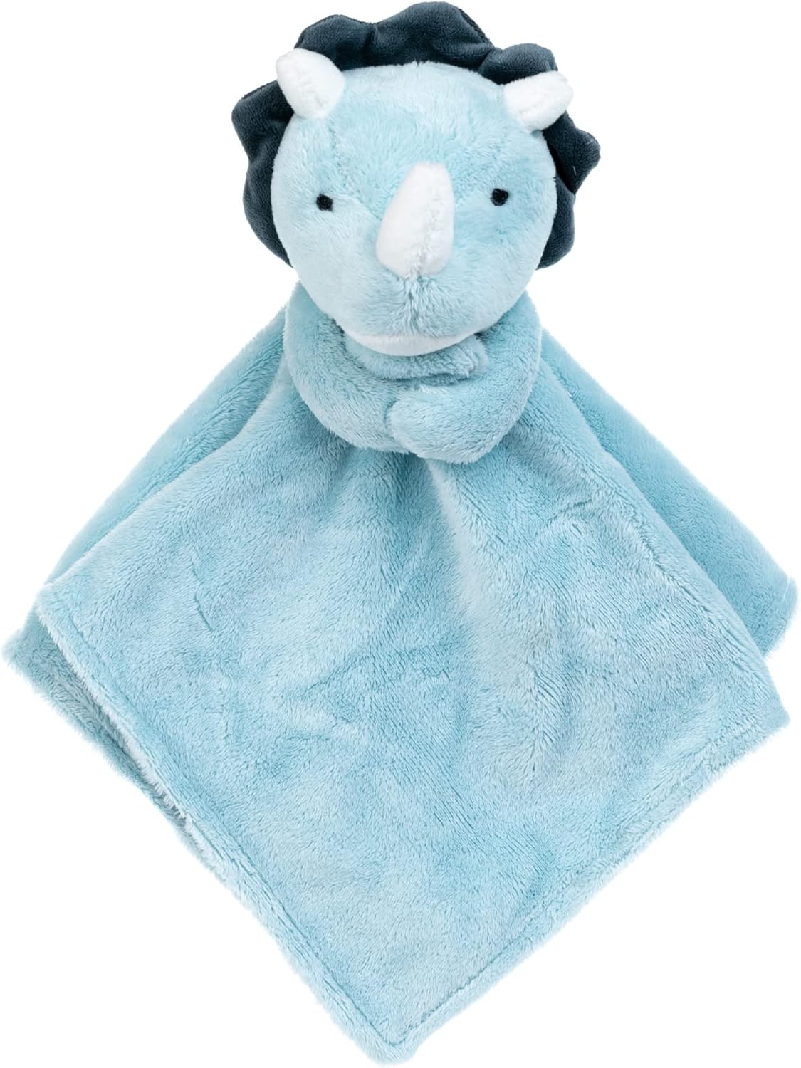 KIDS PREFERRED Carter’s Dino Cuddle – Manta de seguridad de animales de peluche para acurrucarse, cuna, color azul