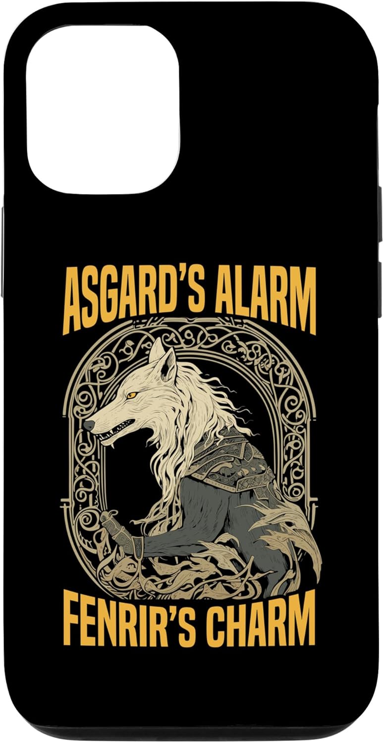 Funda para iPhone 14 Pro Fenrir Wolf Viking Orgullo escandinavo Norsemen Odines Wolf