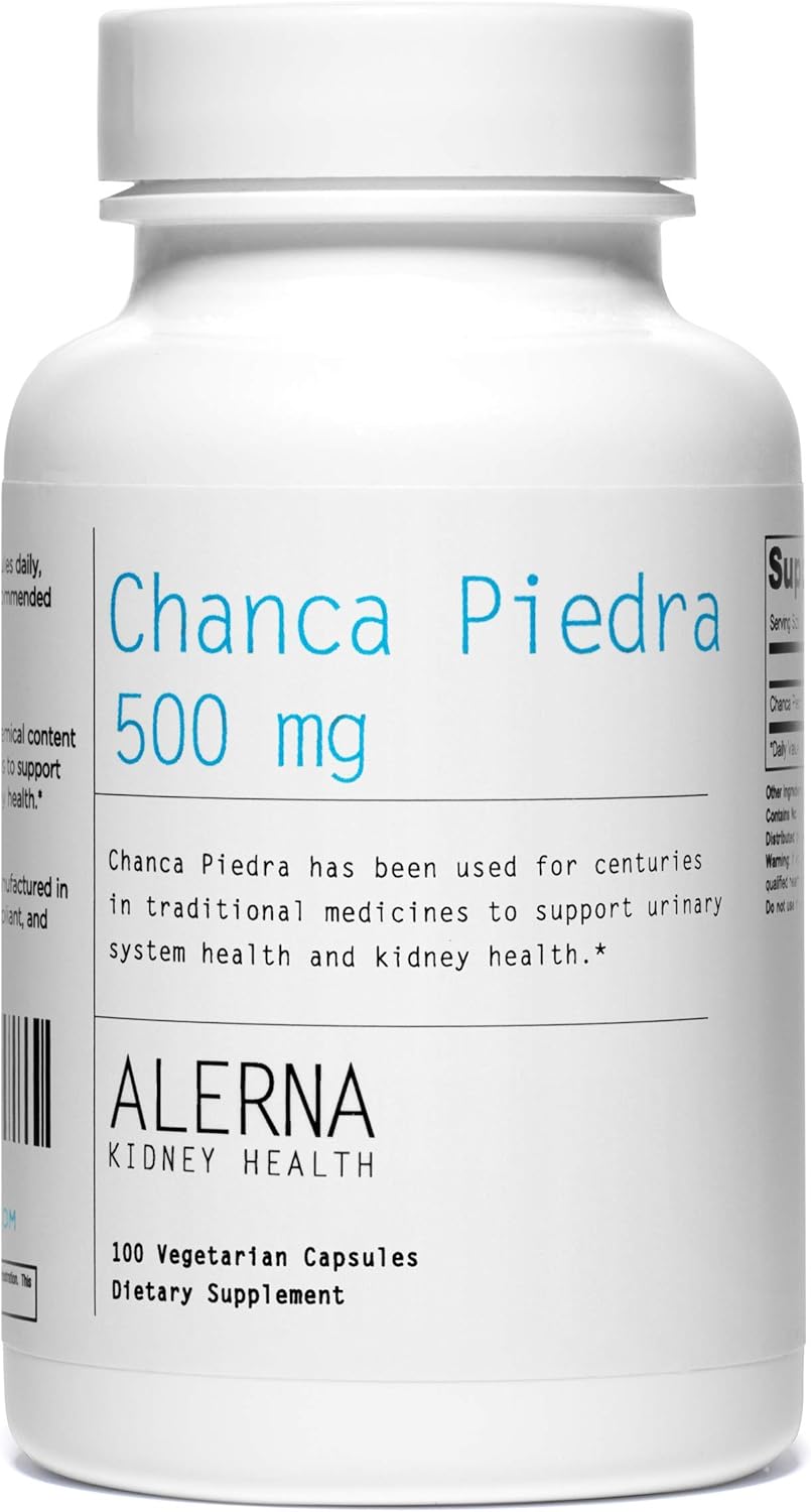 Chanca Piedra 500 mg – Trituradora de cálculos renales, disolvedor, suplemento de apoyo de la vesícula biliar – 100 cápsulas vegetarianas