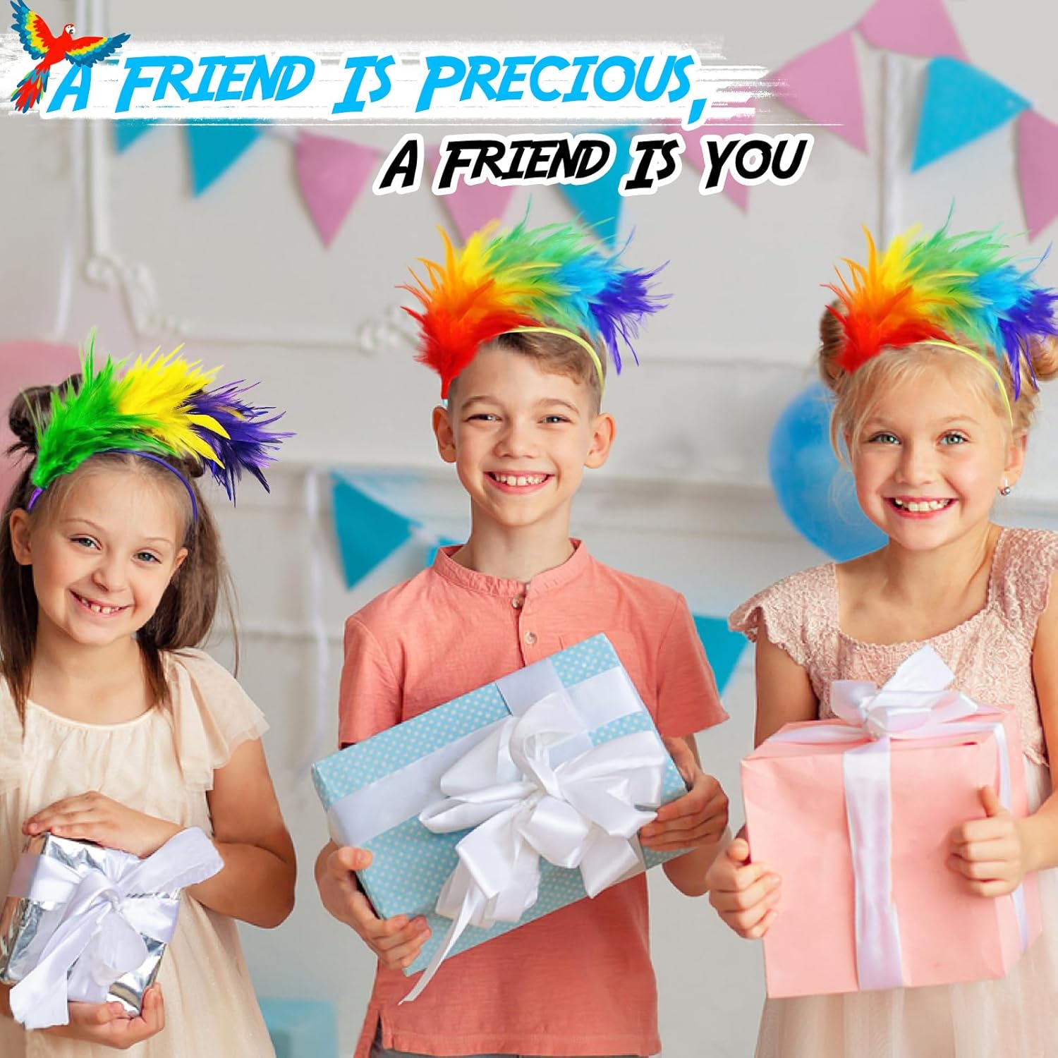IROLEHOME Disfraz de pájaro, alas de loro, para niños con diademas de pájaro, capa de disfraz de águila para niños y niñas, regalos de fiesta de