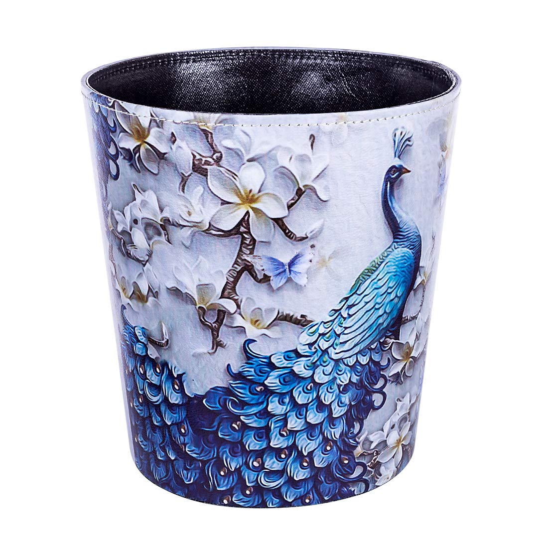Cubo de basura de piel sintética de 10 litros2.64 galones, decorativo, impermeable, papelera, papelera, para el hogar, oficina, baño