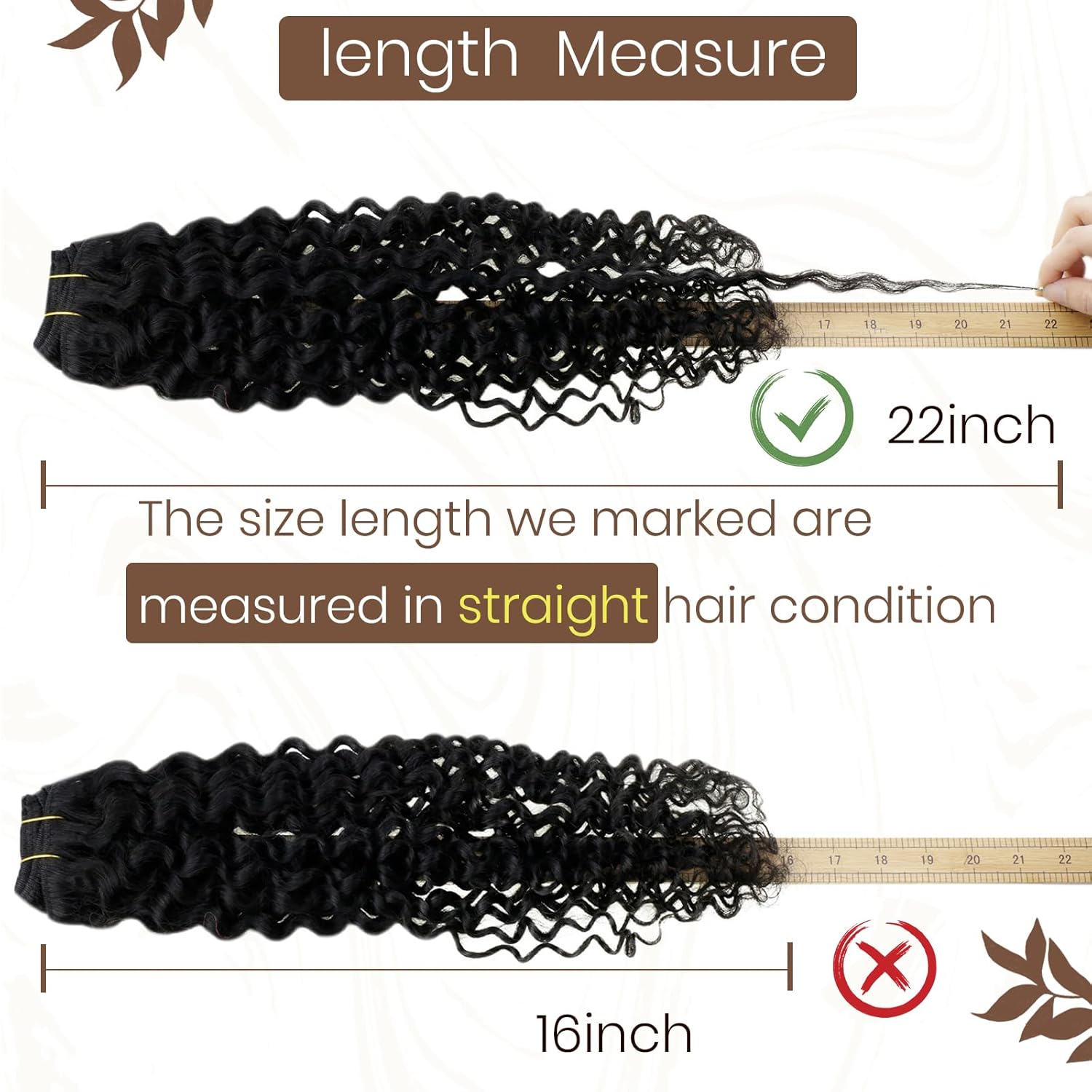 Hetto Extensiones de cabello humano rizado con clip, color negro azabache #1, extensiones de cabello humano ondulado natural con clip, extensiones