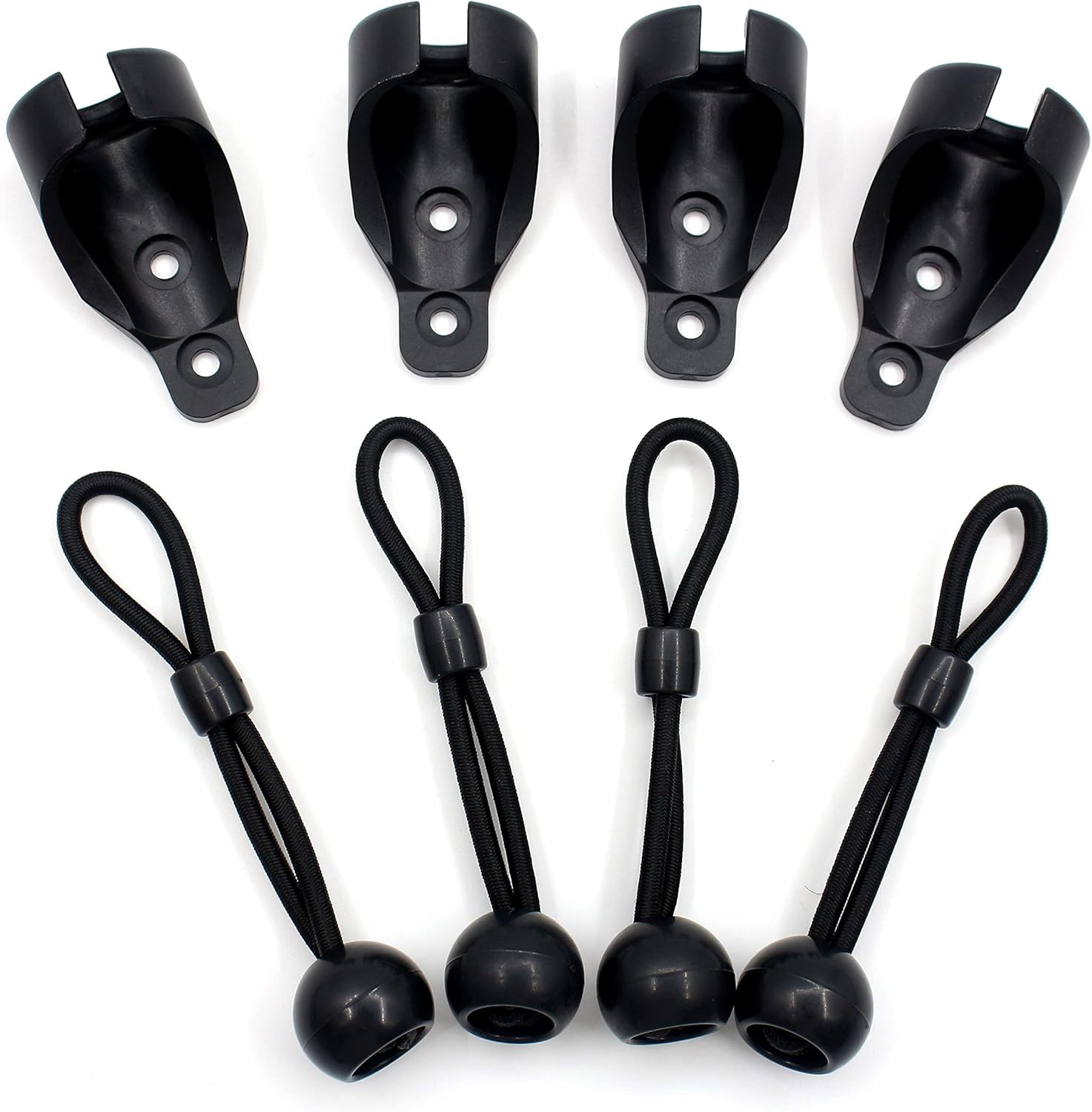 Kit elástico para piezas de persiana enrollable, repuesto para persianas enrollables opacas (negro, paquete de 2)