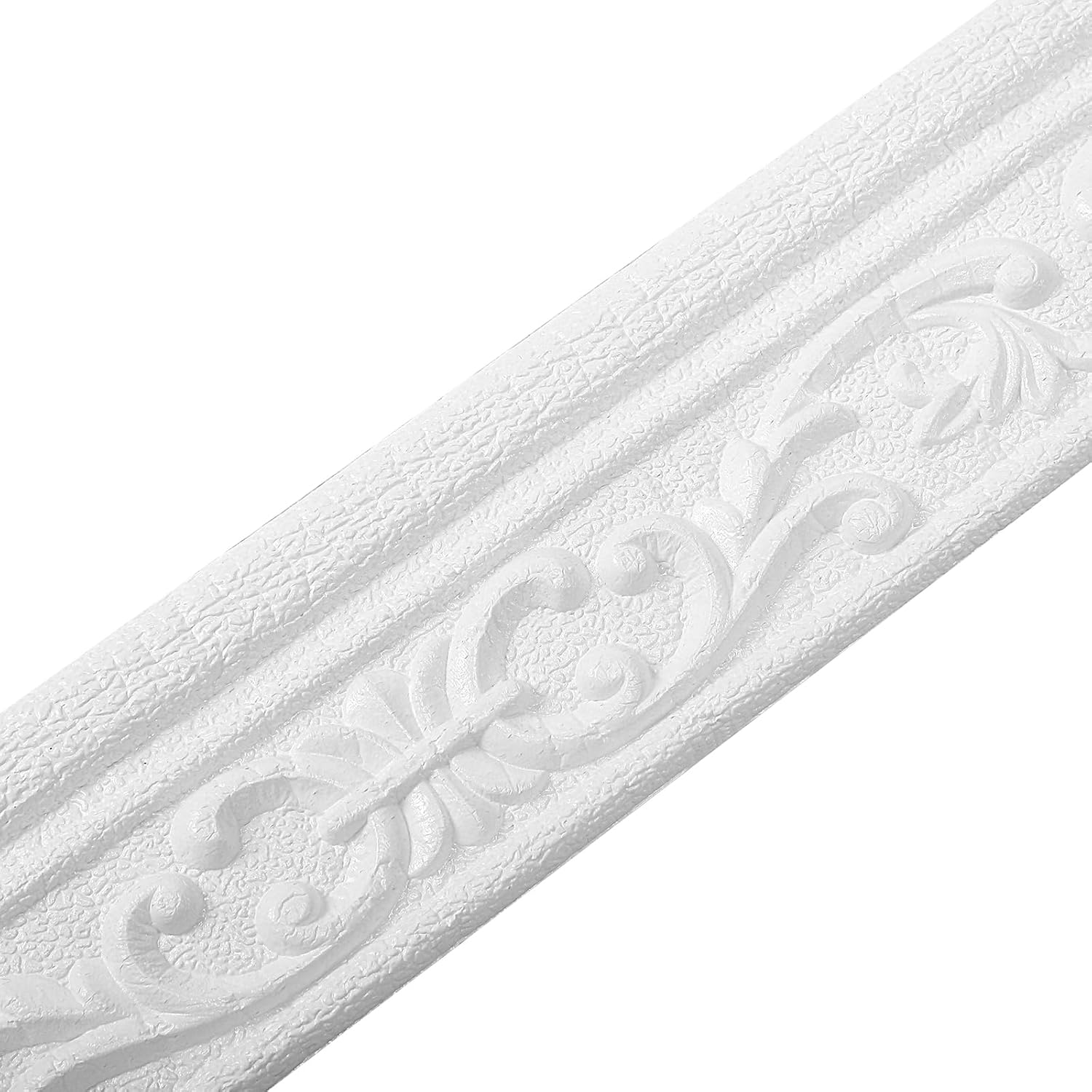 TaoBary 5 rollos de 90 x 3 pulgadas autoadhesivo de espuma flexible para moldura de papel tapiz con borde 3D, líneas de pared decorativas adhesivas