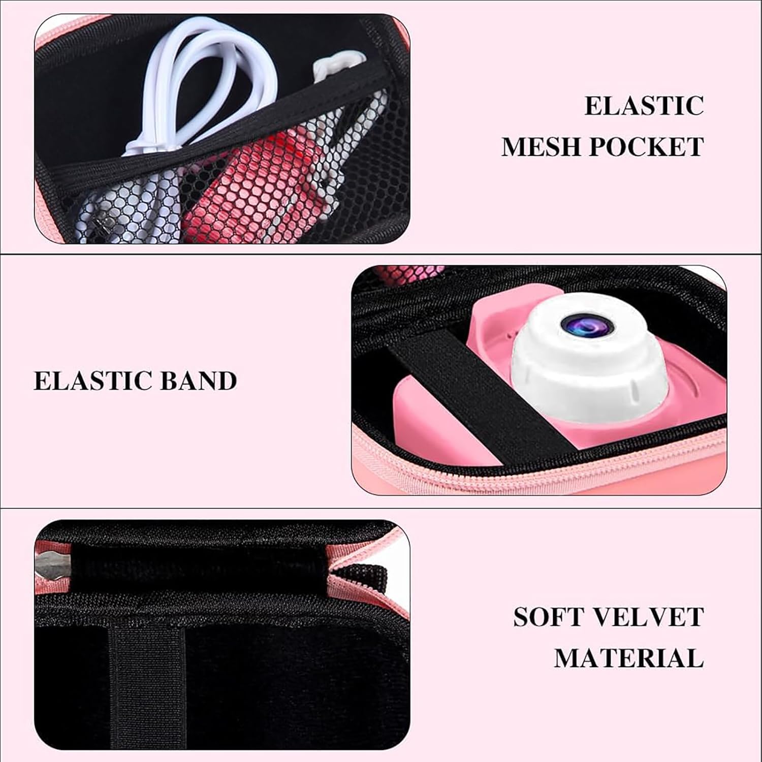 Leayjeen Funda para cámara infantil compatible con GoopowCIMELRGKTZXinbeiyaArtCWKGofunly y más juguetes, cámara digital, cámara de video y