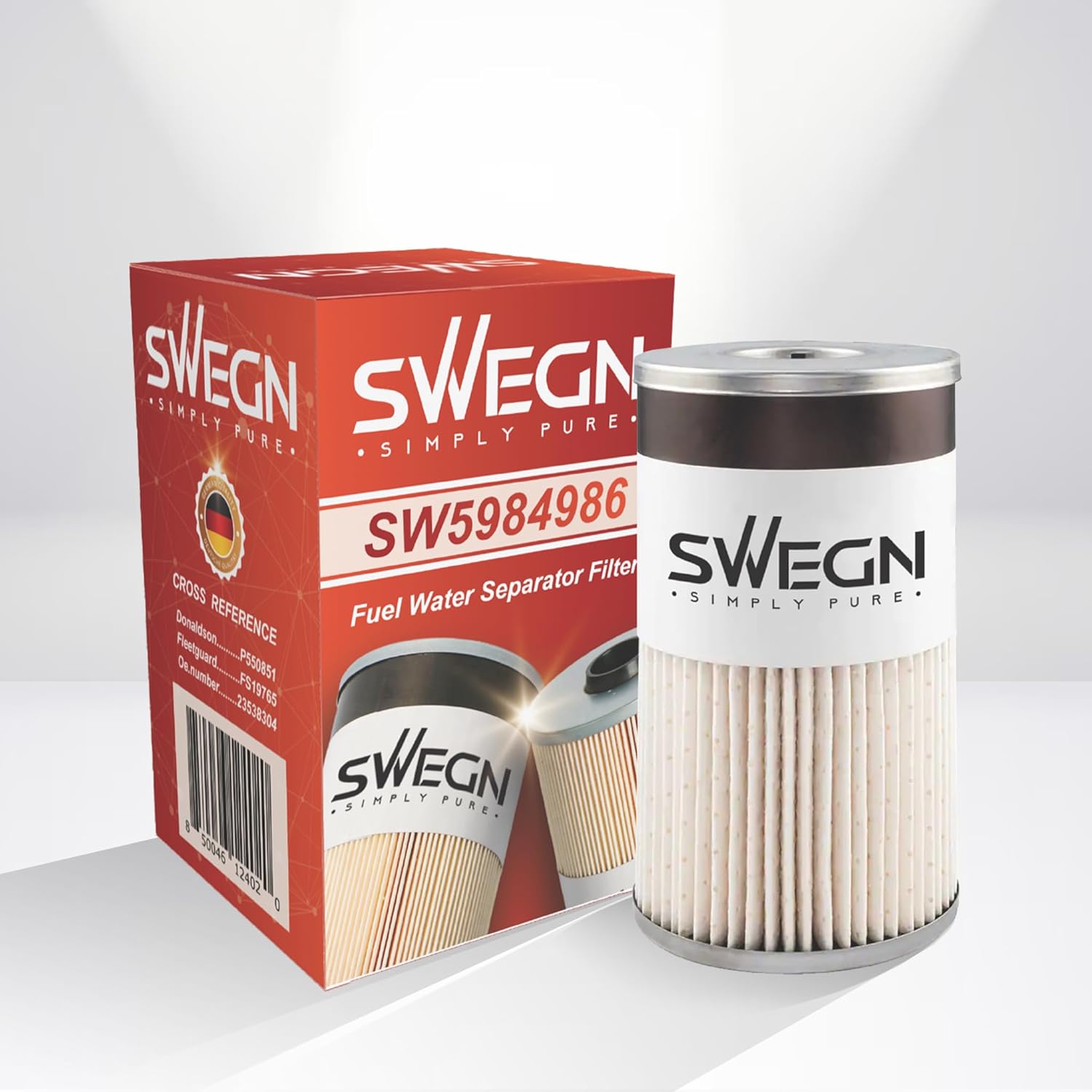 SW5984986 Compatible con filtro separador de agua Volvo Fuel N. de referencia cruzada 21737499 (Volvo), 21737481 (Mack), PF7930, FS19765, P550851