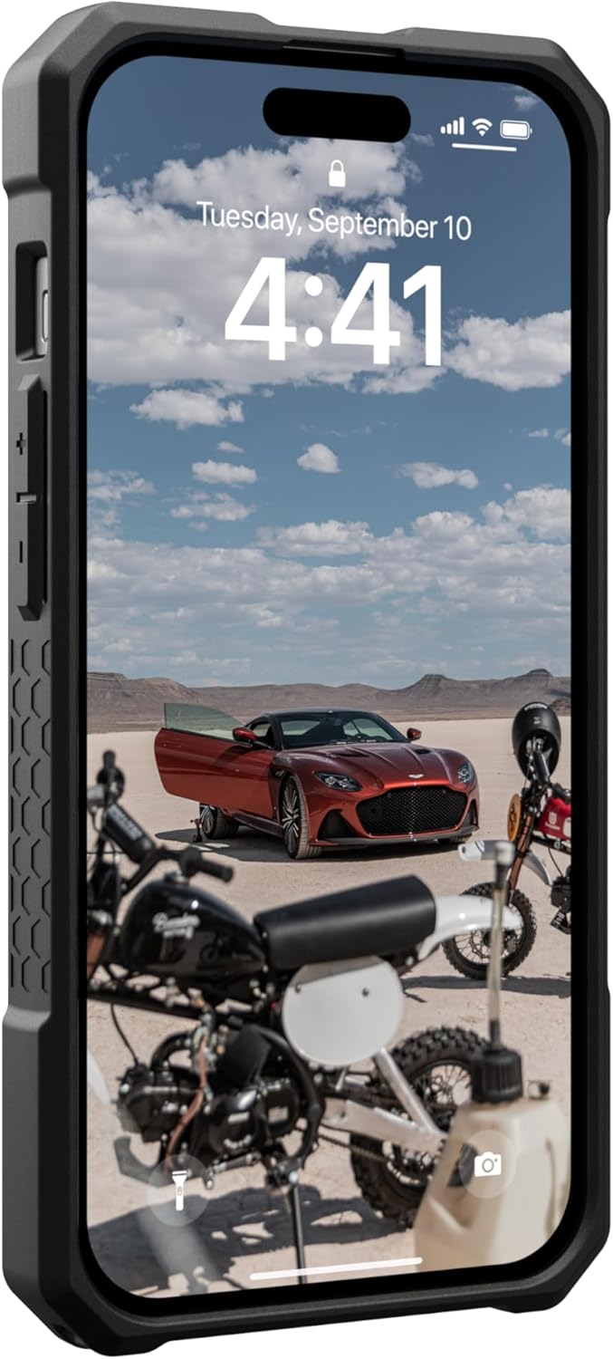 URBAN ARMOR GEAR UAG – Funda diseñada para iPhone 15 Monarch Pro de fibra de carbono de 6.1 pulgadas, compatible con MagSafe Bundle con U por UAG,