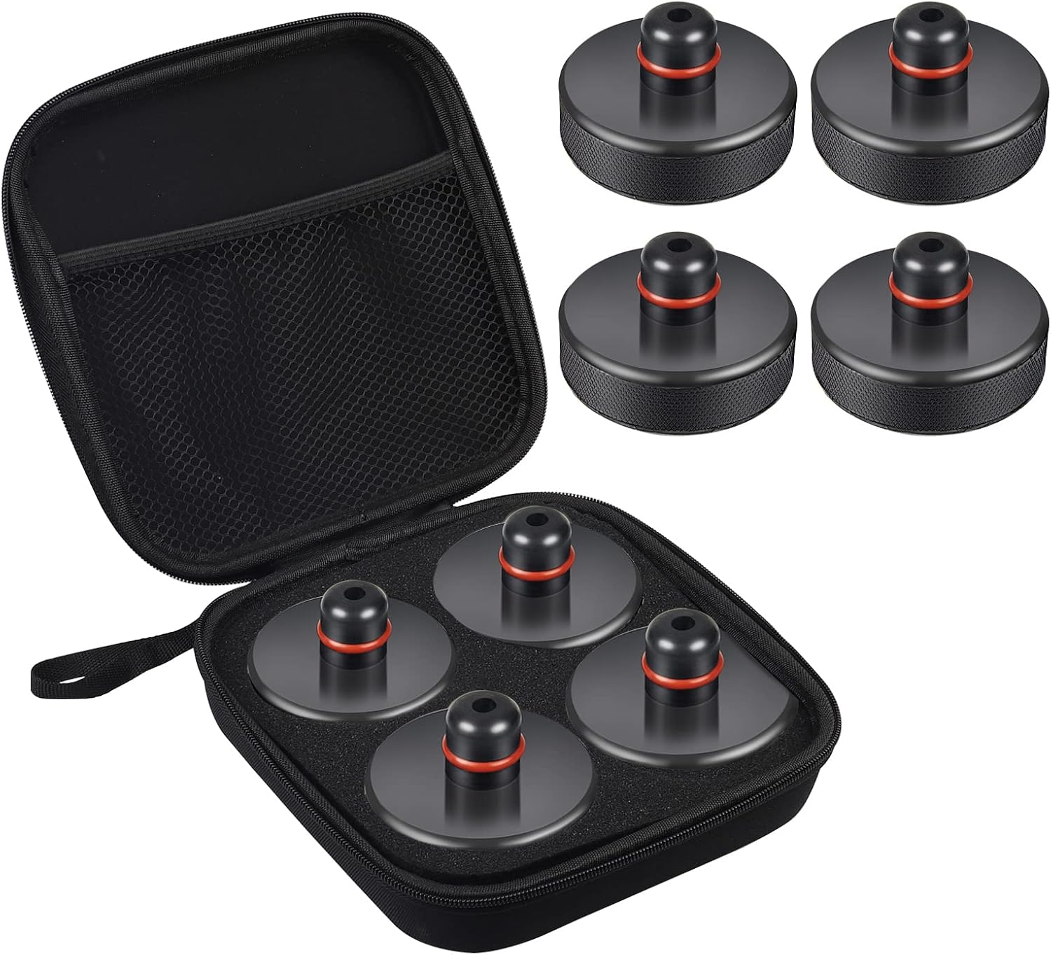 CPROSP Tesla Model 3SXY – Almohadilla de elevación para gato, 4 discos con estuche de almacenamiento