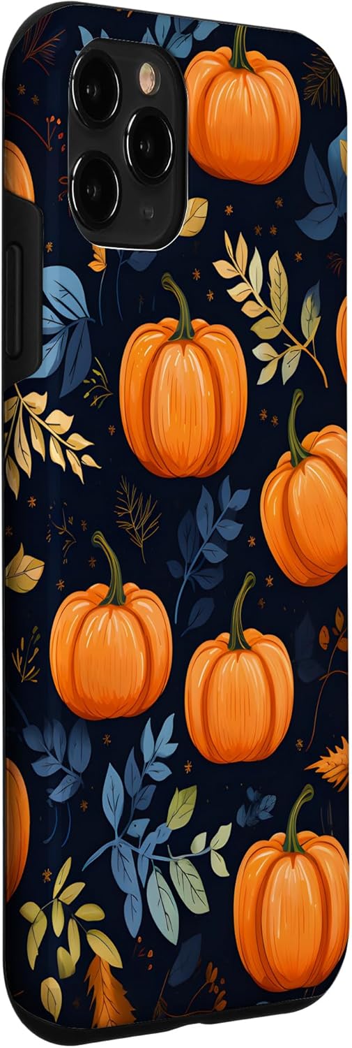 Carcasa con diseño de calabazas y hojas de otoño para iPhone 11 Pro