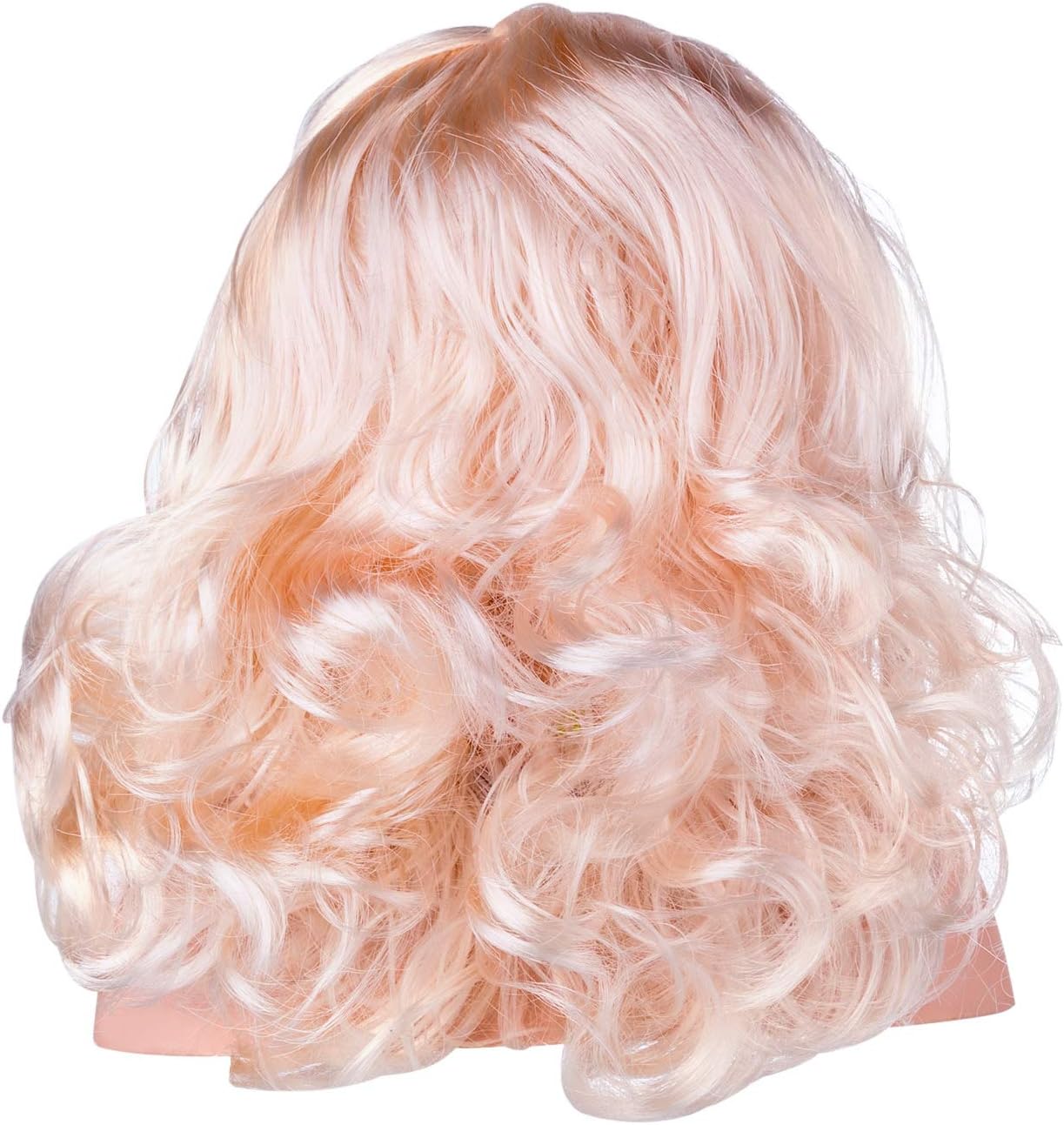 KonHaovF Cabeza de muñeca para peinar el cabello y maquillaje para niñas pequeñas, muñeca con práctica de maquillaje de cabello, juguetes de