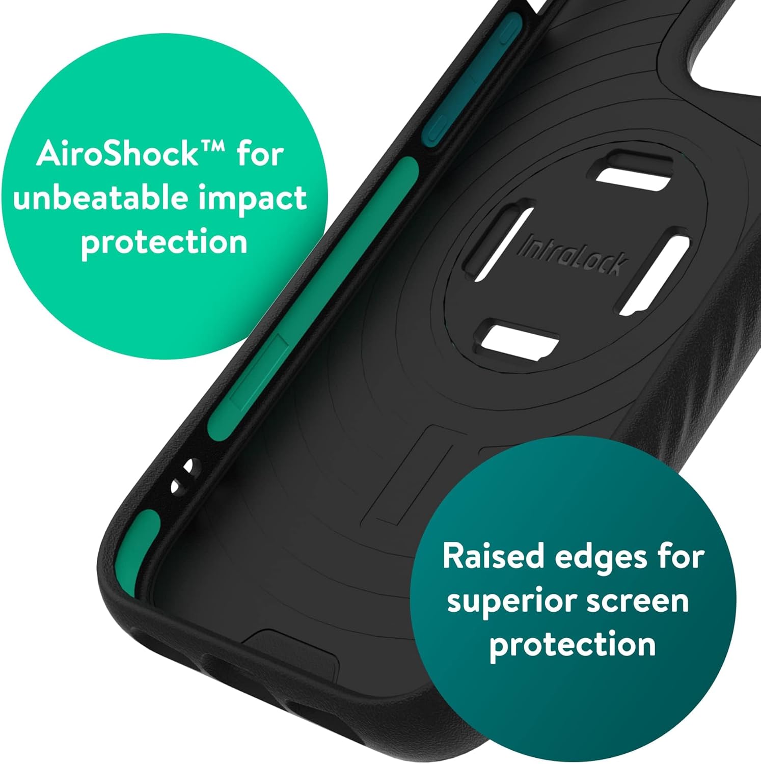 Mous – Soporte de teléfono para motocicleta y funda para iPhone 15 Pro Max – Kit de soporte para teléfono de motocicleta – Soporte de barra de