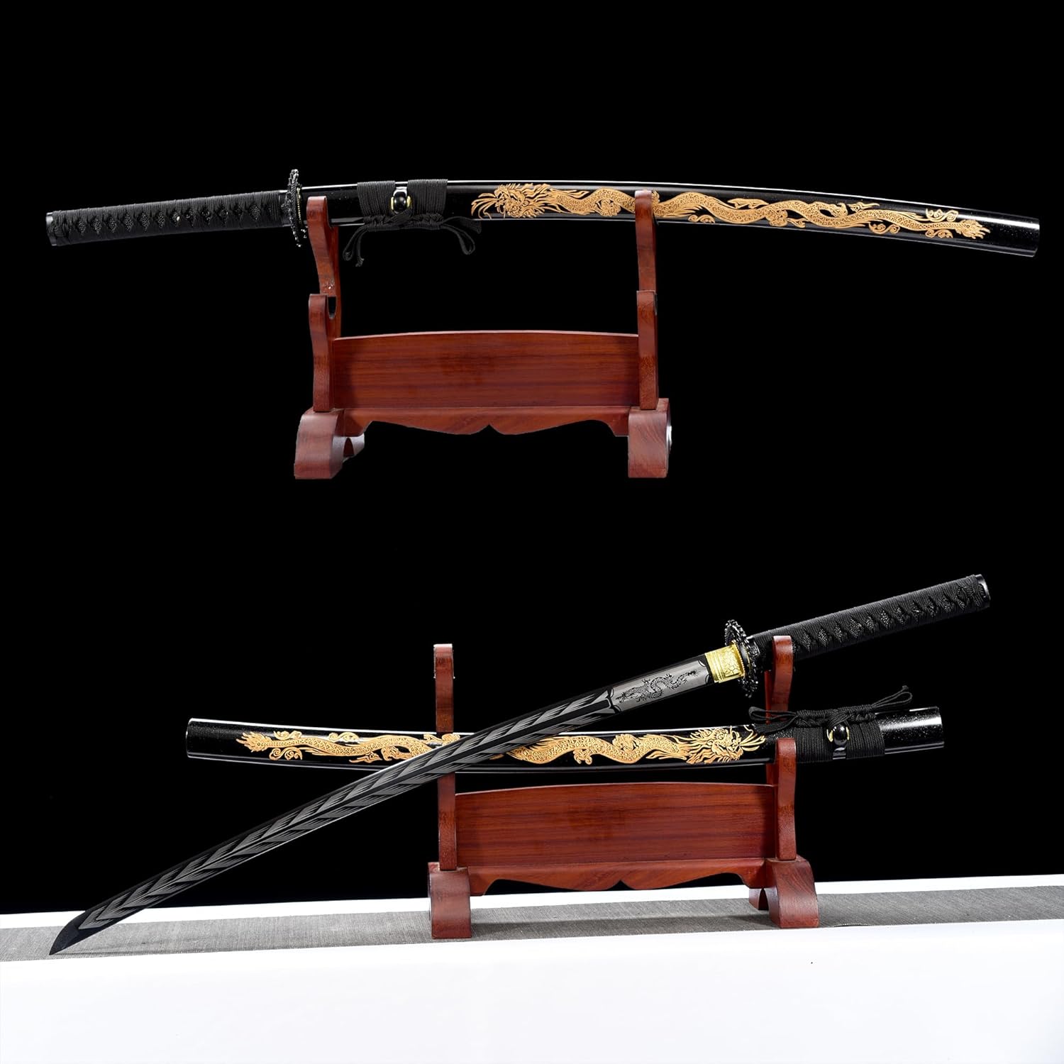 Espada Katana real afilada las espadas samuráis japonesas son un regalo único para hombres. La espada de acero real con hoja de metal hace que sea