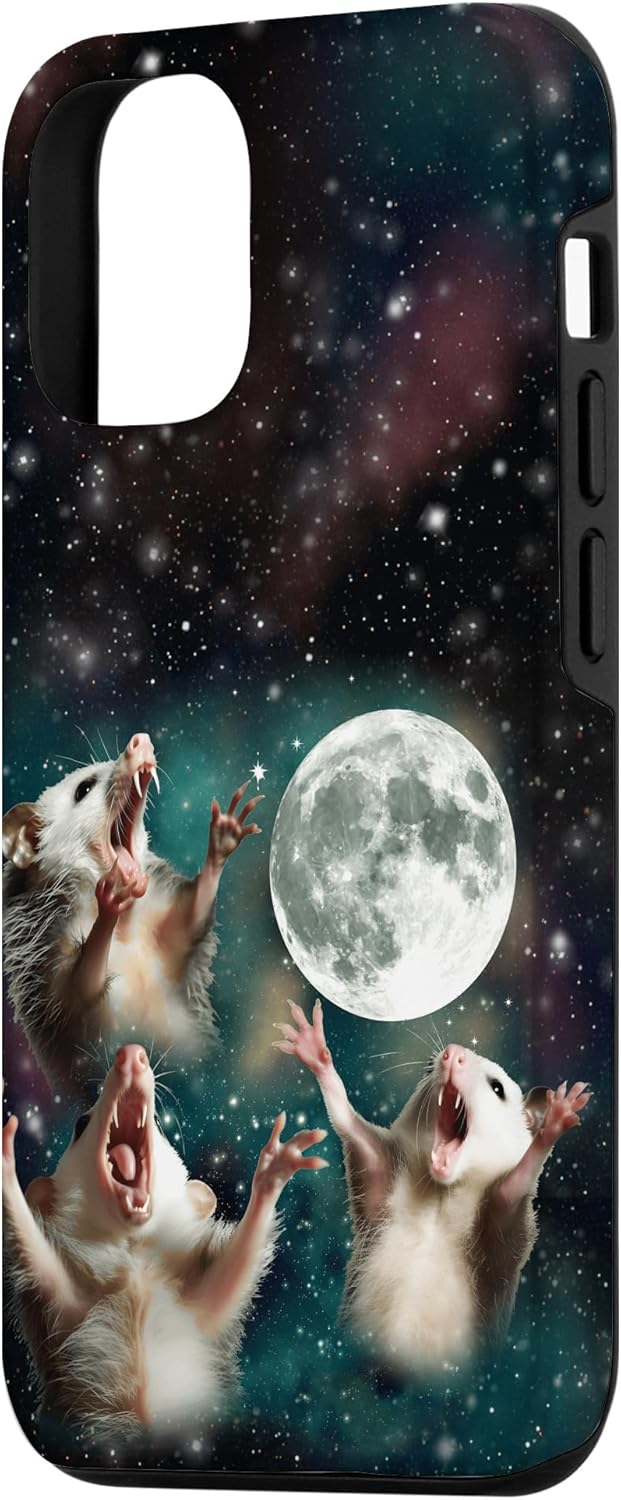 Funda para iPhone 13 Pro Three Opposum Moon 3 Zarigüeya Luna Muerta Extraño Maldito Meme