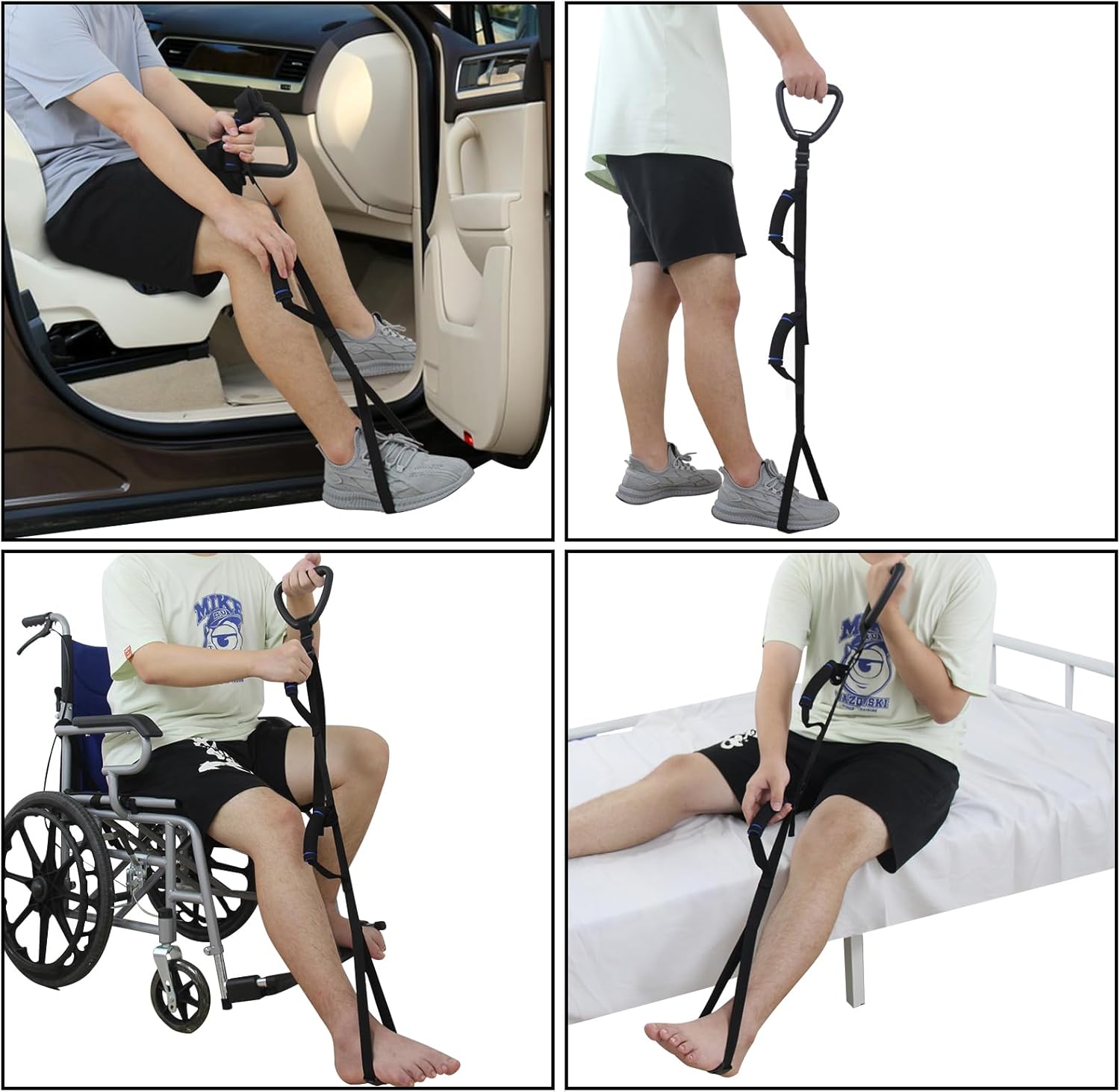 Levantamiento de piernas y correas de marcha, adecuadas para apoyo de rehabilitación de articulaciones, articulaciones de cadera, rodilla, cadera,