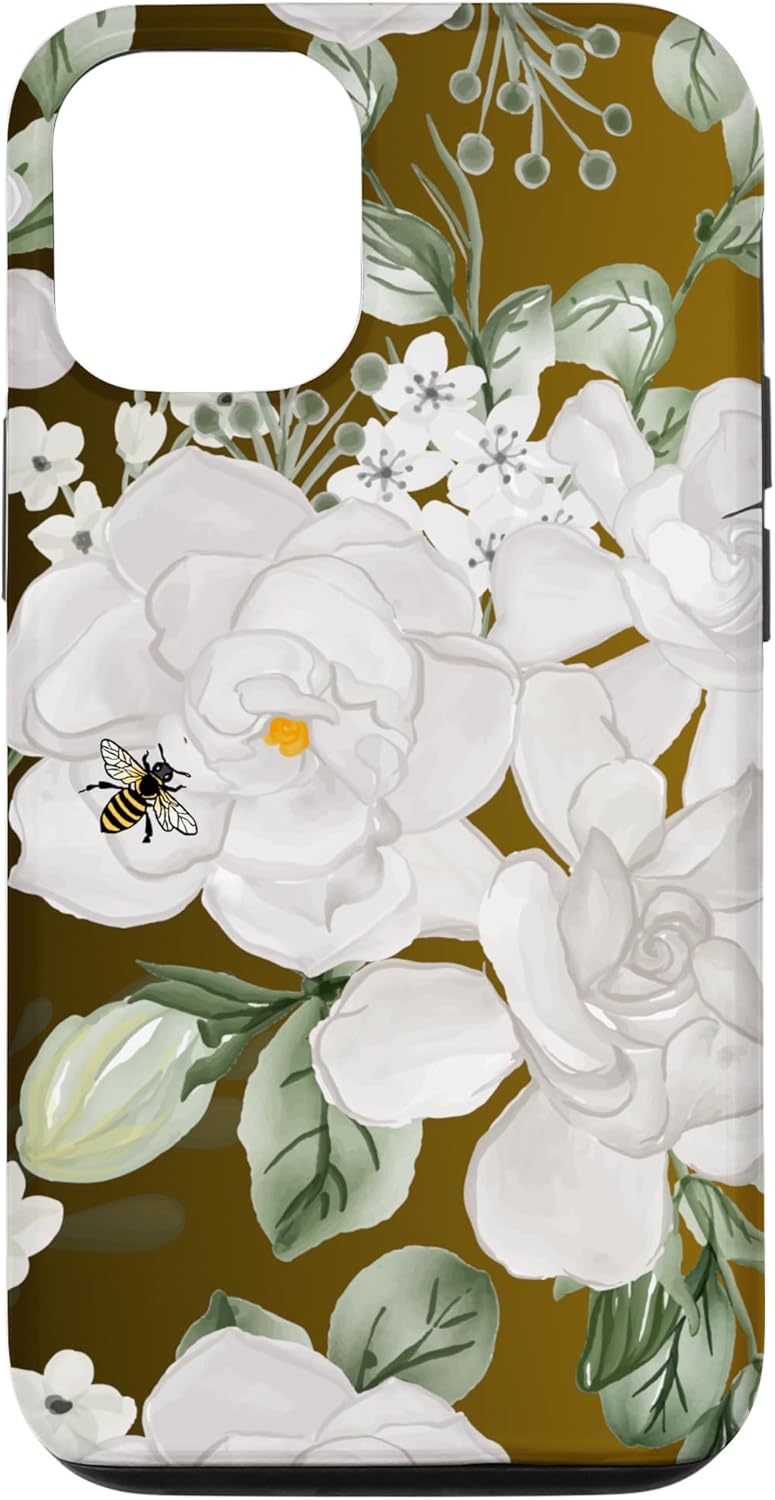 Funda para iPhone 13 Pro White Gardenia’s Nectar Flowing Over