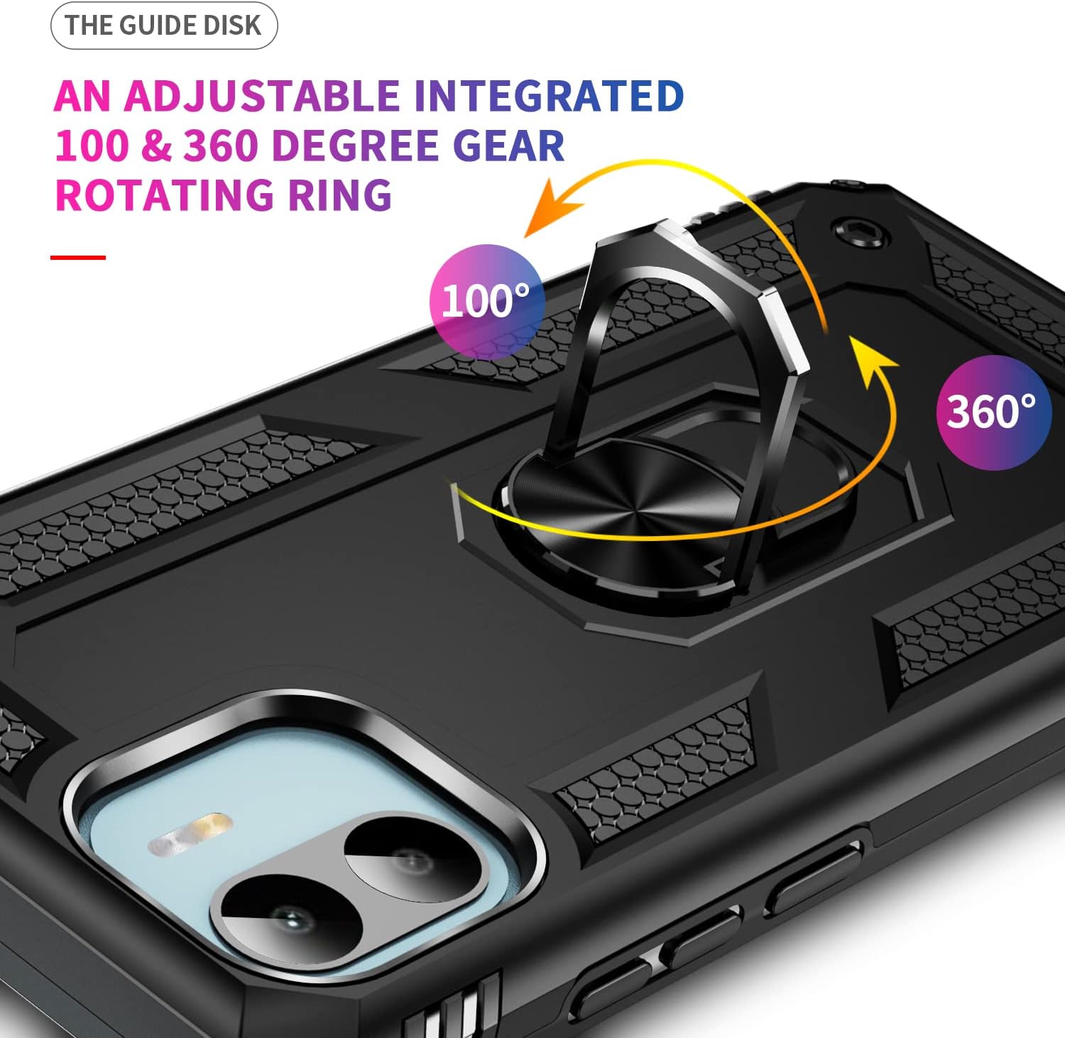Funda para Xiaomi Redmi A2 Caso,Cubierta de la caja del teléfono con soporte anti-caída para Xiaomi Redmi A1 220733SI 220733SG 220733SL 220743FI