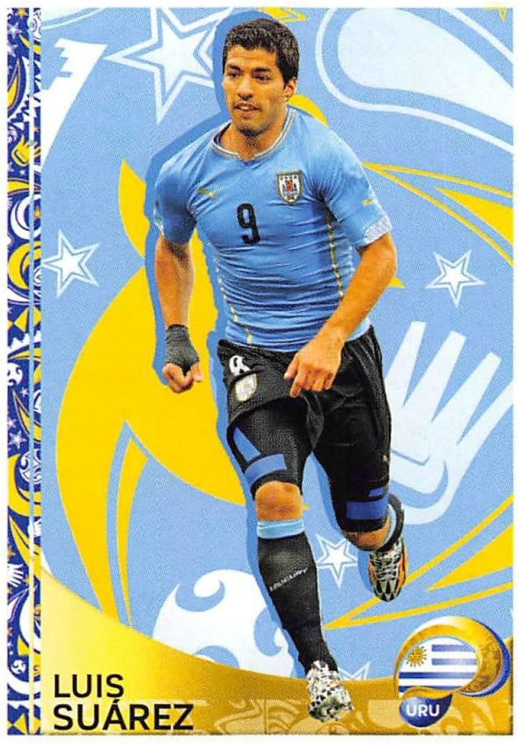 2016 Panini Copa America Centenario Soccer Sticker #429 Luis Suarez Uruguay 2 Inch wide X 3 inch tall album sticker