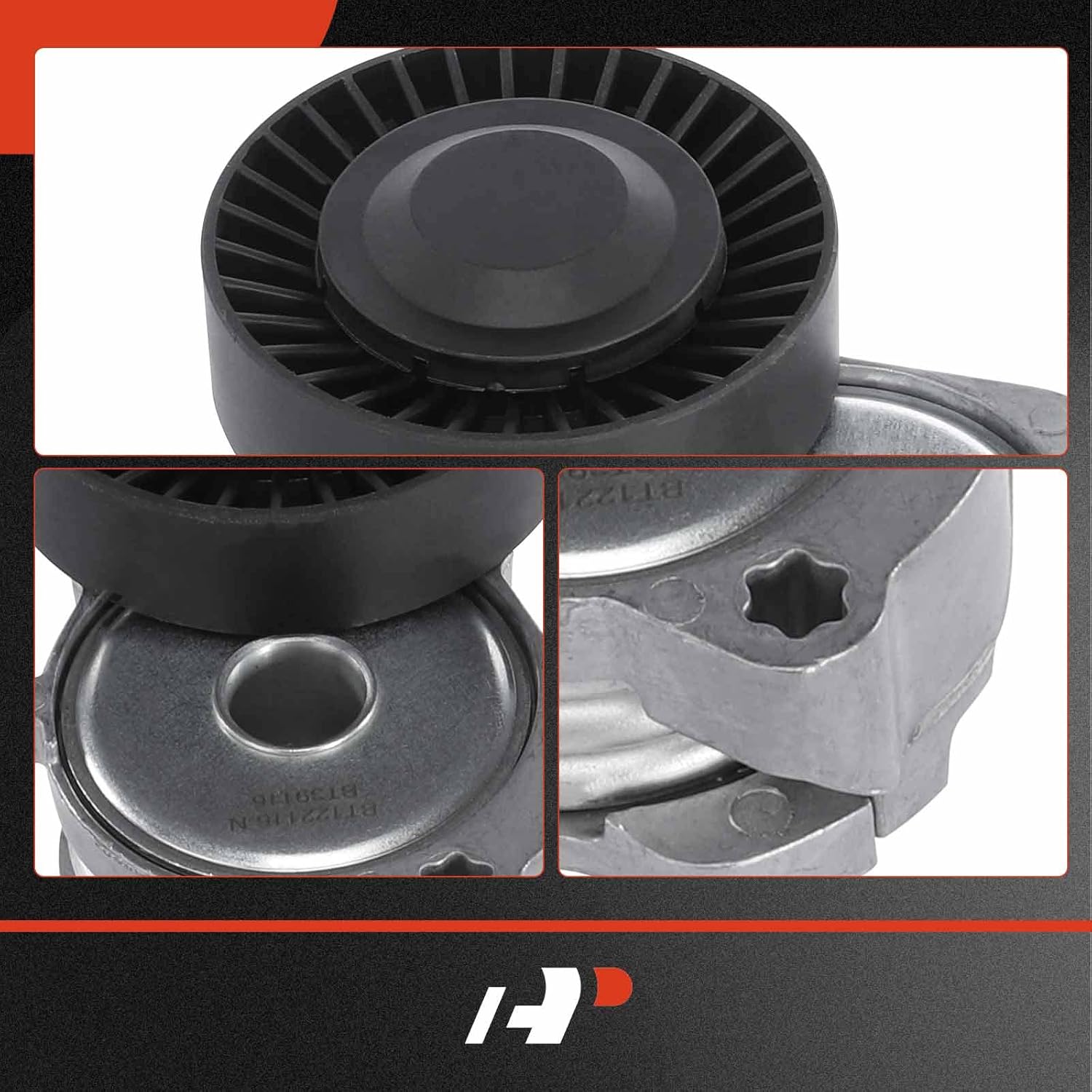 A-Premium Conjunto tensor de correa con polea compatible con Volvo V60 XC60 Cross Country 2015-2016, S60 2012-2016, XC70, S60 Cross Country 2016,
