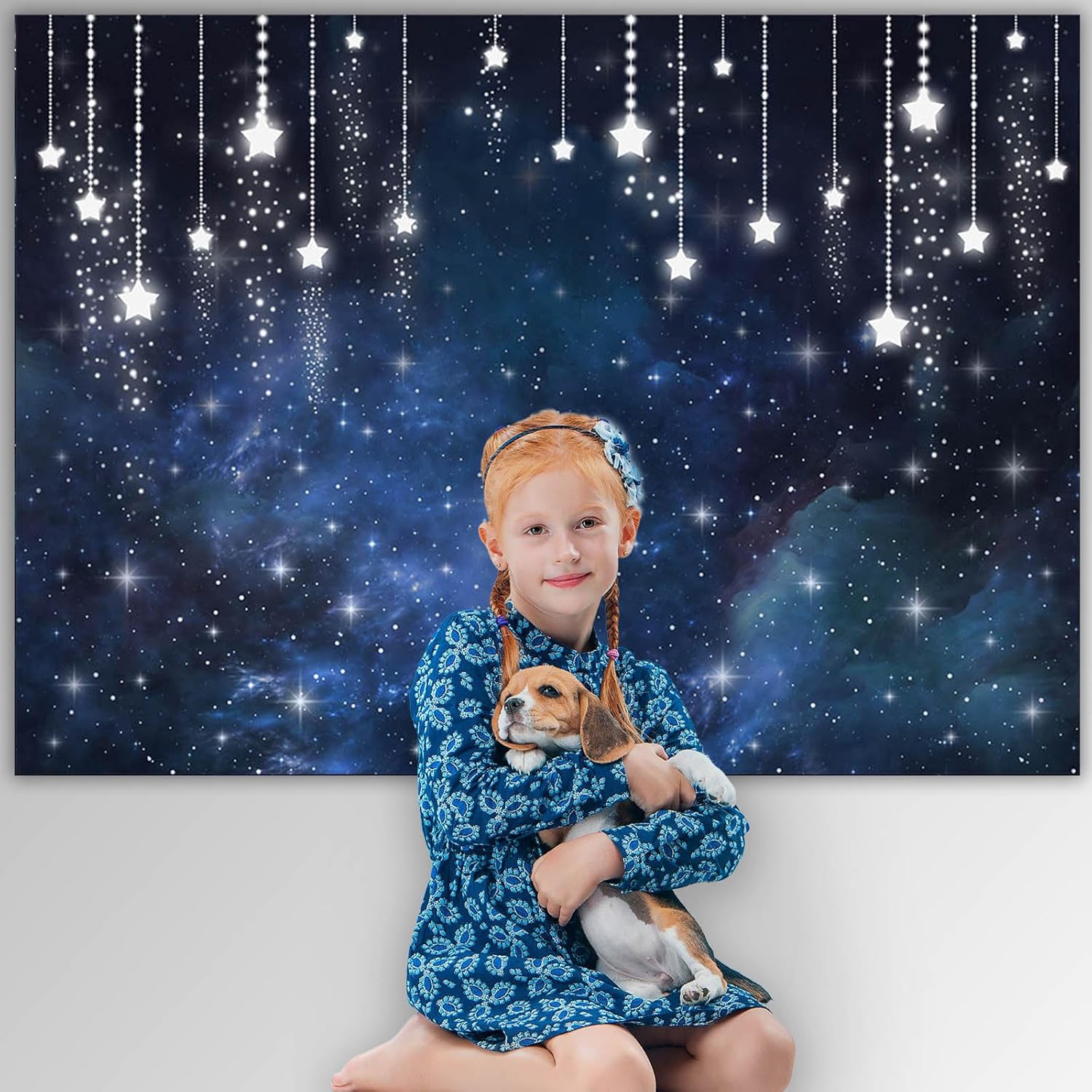 Avezano Telones de fondo de cielo nocturno estrellado bajo las estrellas, fondo de fiesta de graduación, universo, tema espacial, telón de fondo