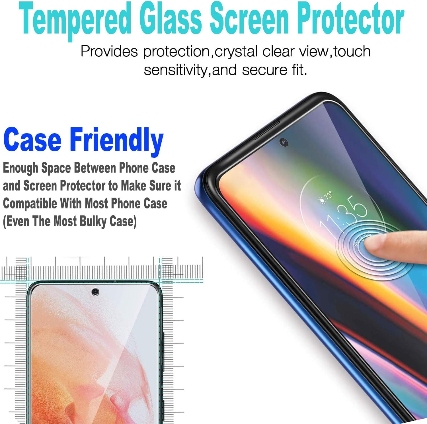 Funda para teléfono Galaxy A12, funda para teléfono Samsung A12, no es compatible con A21  A11 con protector de vidrio templado incluido, funda de