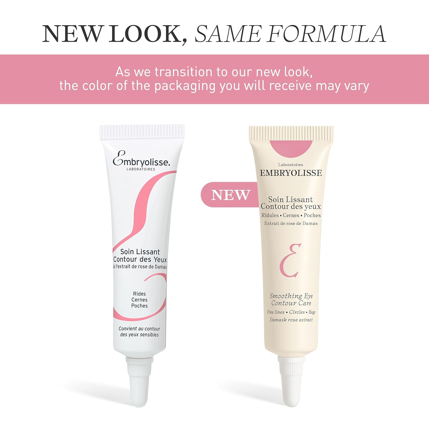 Embryolisse Cuidado suavizante del contorno de ojos. Tratamiento revitalizante en crema de gel. Reduce líneas finas, círculos, hinchazón, 0.50 onzas