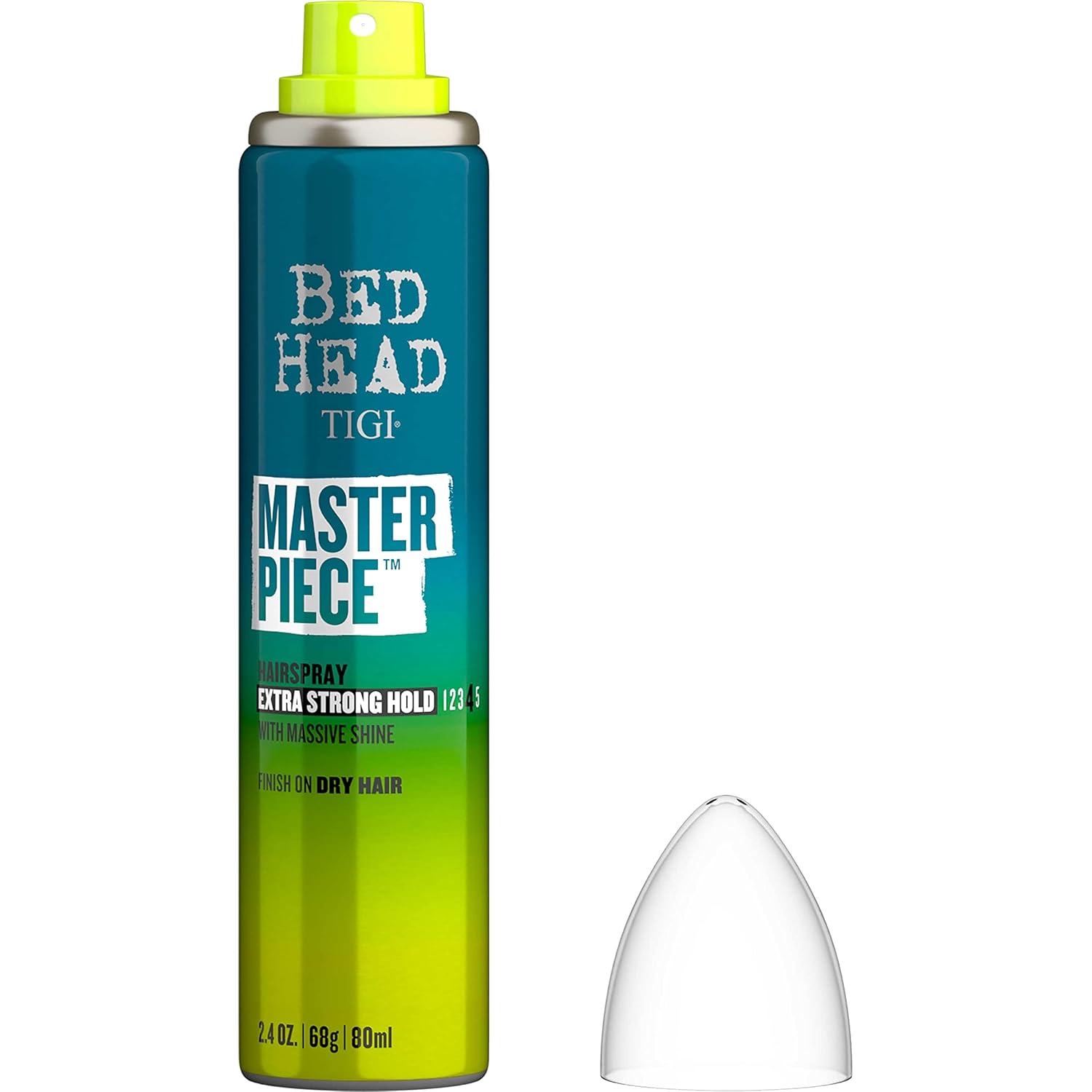 TIGI Bed Head Masterpiece – Laca brillante para el cabello de sujeción fuerte, tamaño de viaje, 2.4 onzas