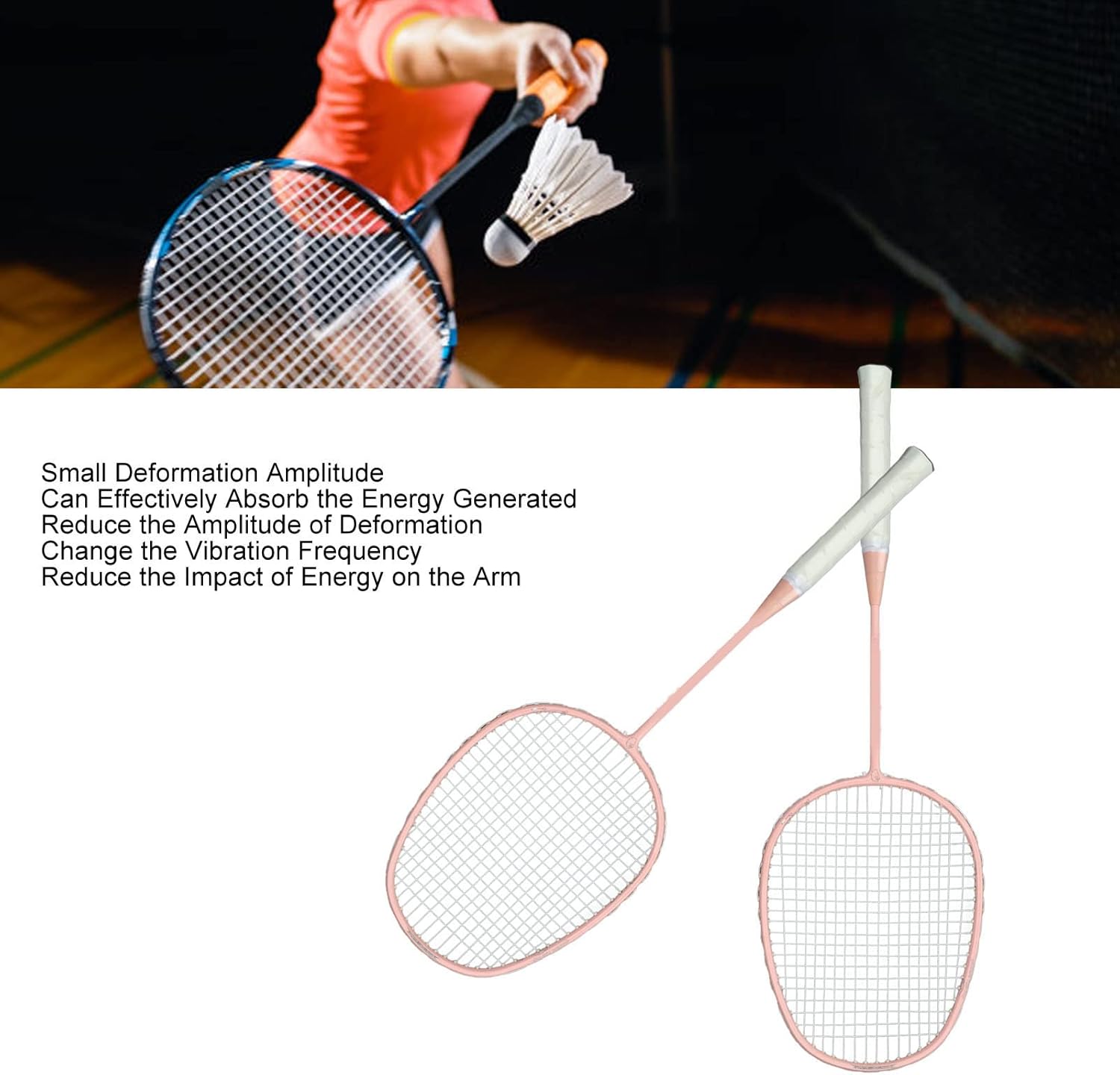 Juego de raquetas de bádminton para juegos de patio trasero al aire libre, juego recreativo, principiantes, deportes, raqueta de bádminton recta con