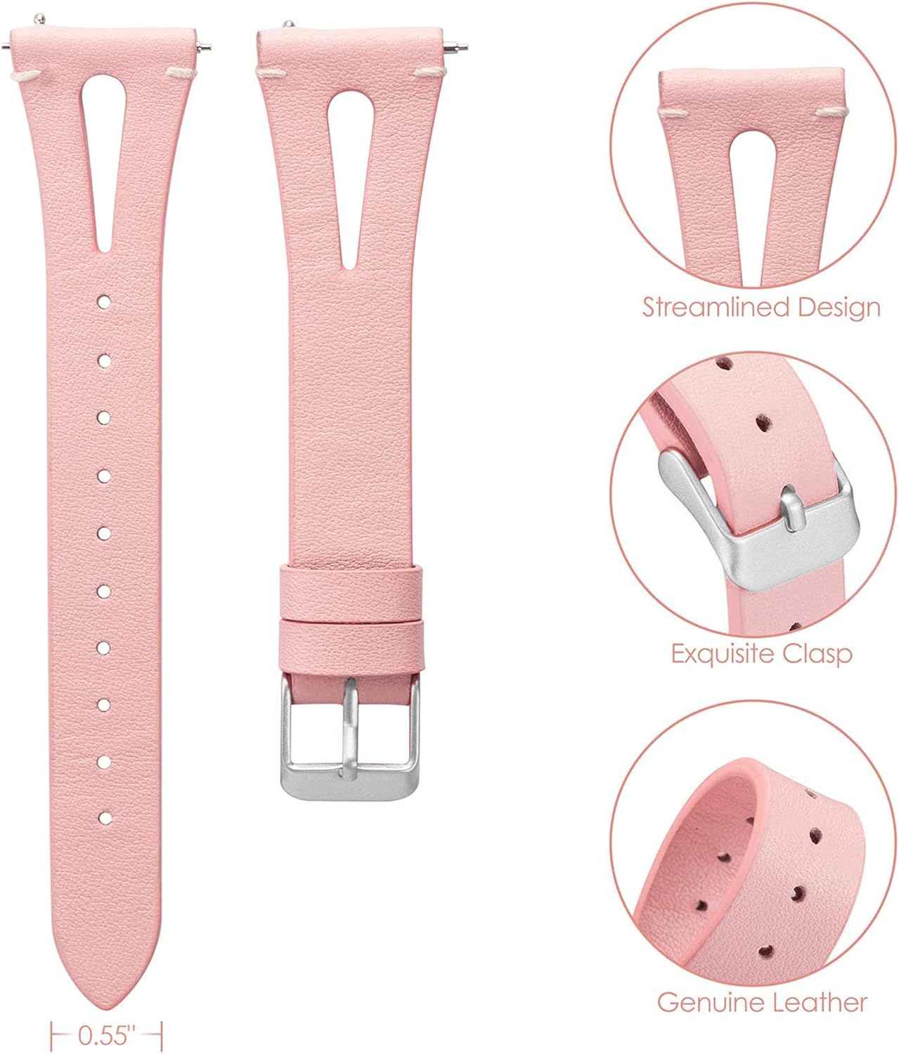 IDW13, IDW16, IDW19 – Correa de repuesto para reloj inteligente Lamshaw Slim Vintage compatible con TOOBUR, TEMINICE, VRPEFIT, Konitee, Gydom,