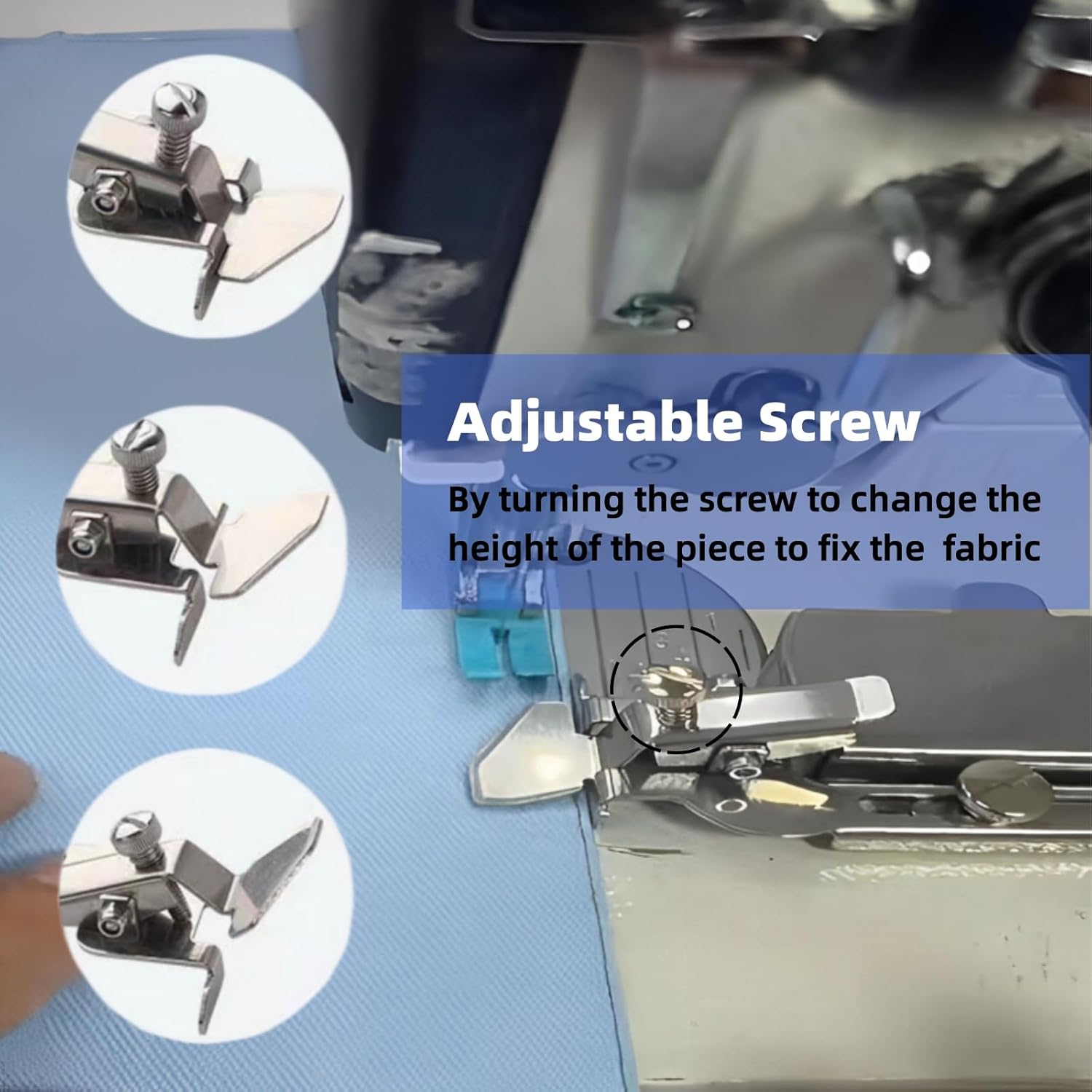 Guía de costura magnética para máquina de coser, guía de costura magnética con clip, accesorios y suministros de costura (plateado)