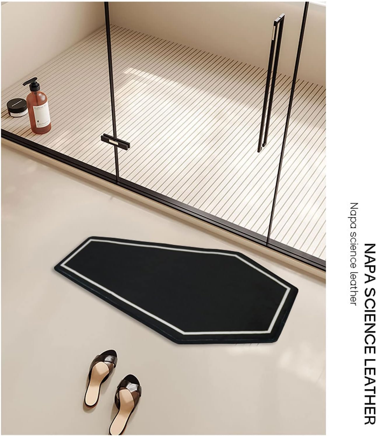 Tapete de baño con forma de ataúd, decoración gótica del hogar, decoración gótica de terror para baño, dormitorio, cocina, tapete de baño sangriento