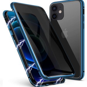 UMTITI – Funda magnética de privacidad antiespía para iPhone 1212 Pro, cuerpo completo con protector de pantalla integrado, parte trasera magnética UMTITI – Funda magnética de privacidad antiespía para iPhone 1212 Pro, cuerpo completo con protector de pantalla integrado, parte trasera magnética