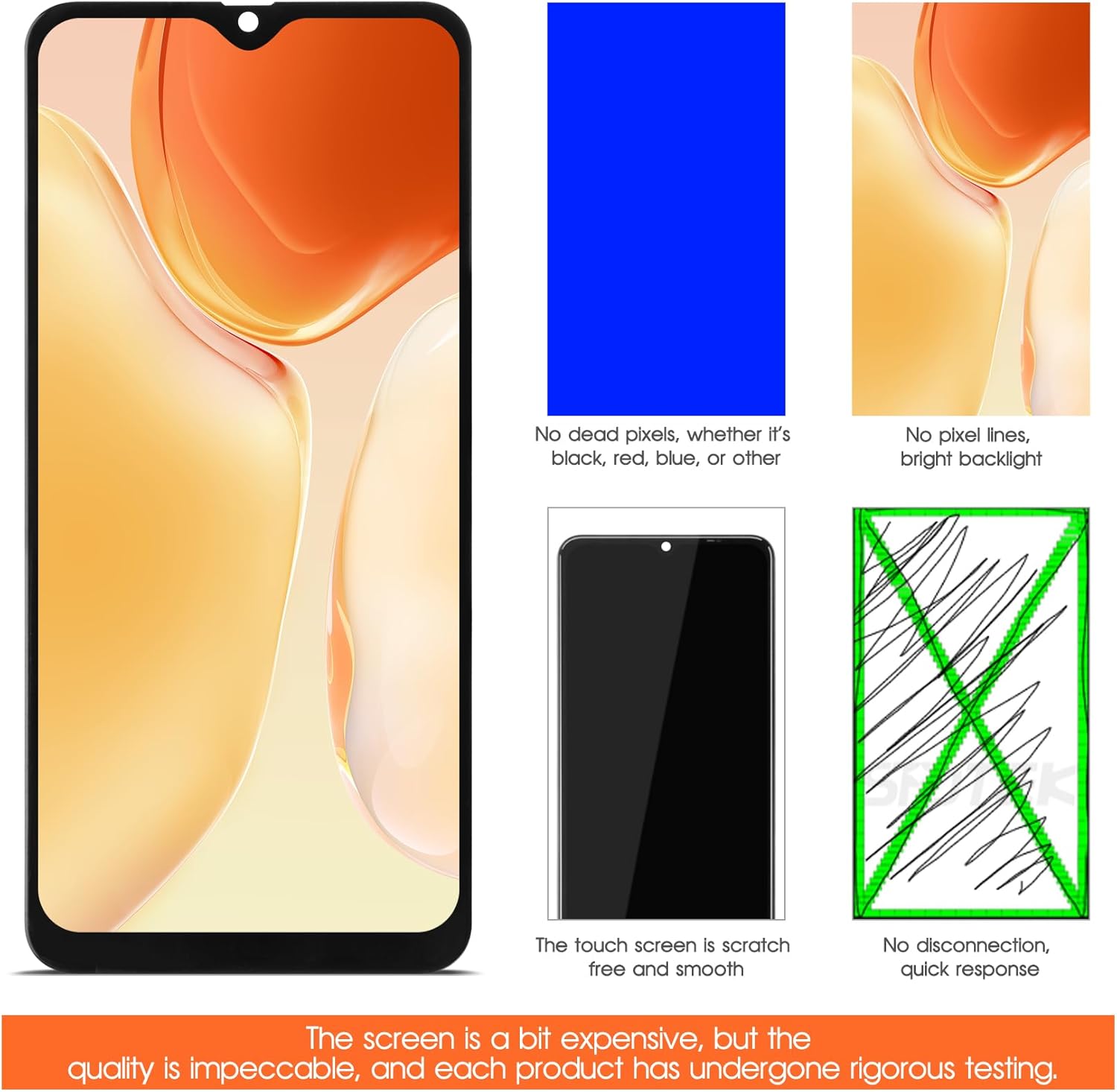 Para Samsung Galaxy A03 Core Reemplazo de pantalla para Diaplay Samsung A03 Core LCD SM-A032FDS SM-A032MDS Pantalla Digitalizador Touch Asamblea