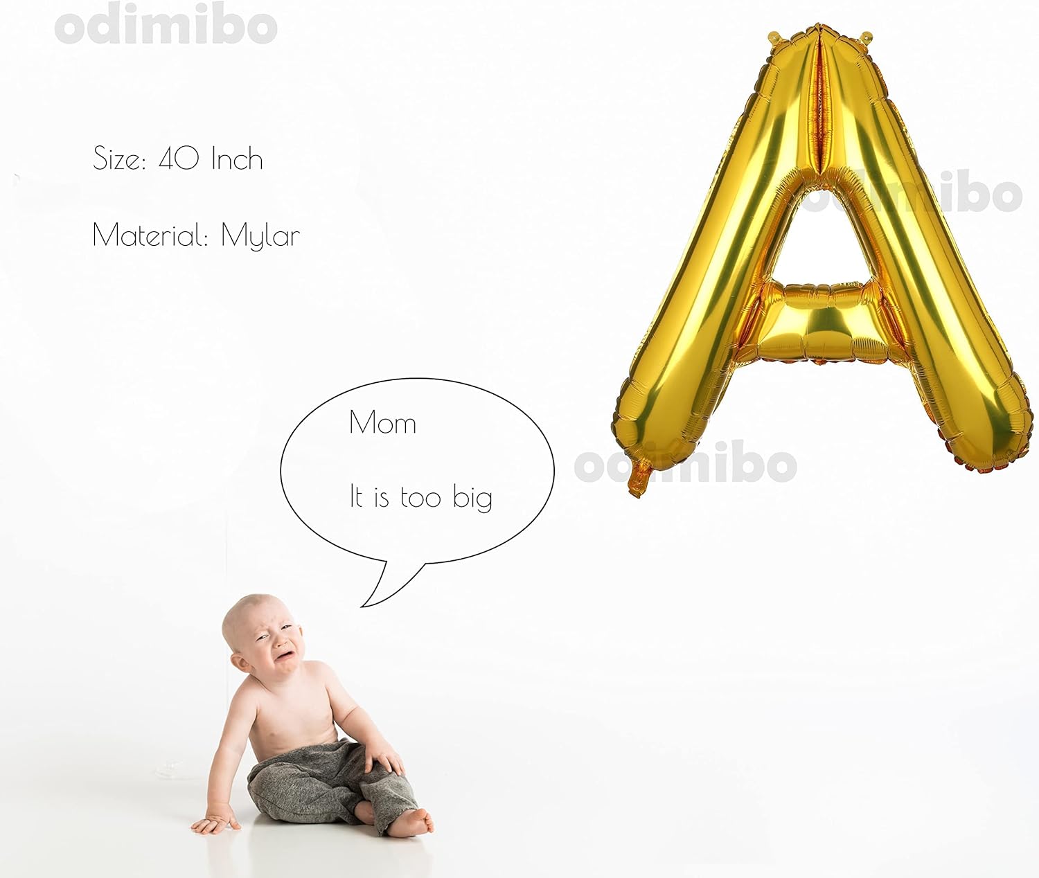 Globos dorados grandes de 40 pulgadas con la letra A de helio, globo dorado de Mylar para decoración de fiestas de cumpleaños, palabra personalizada