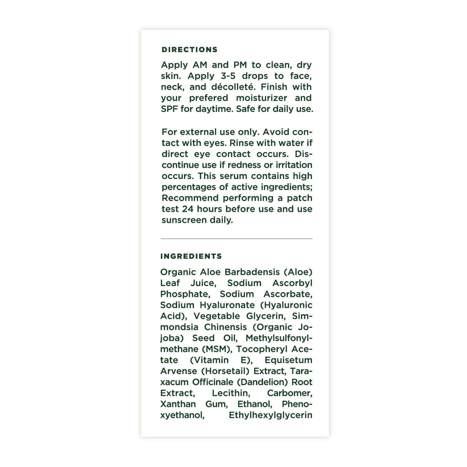 Tree of Life – Suero facial súper 20% de vitamina C+, 1 onza líquida, 1 paquete de sueros, vitamina E para iluminar y suavizar la piel secasensible,