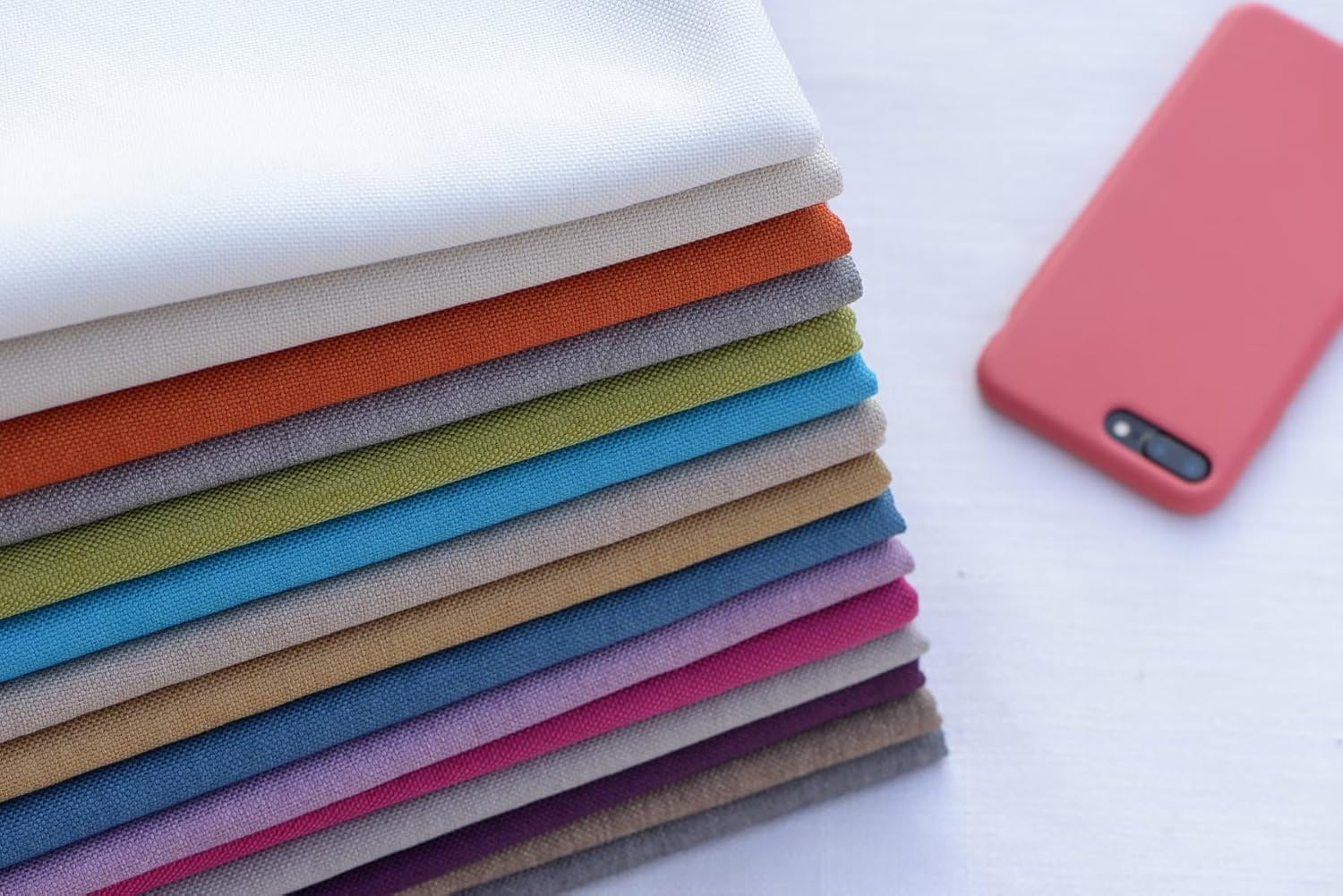 The Yard – Tela de tapicería gruesa para funda de sofá y silla retapizadora, material de tela tipo lino sintético por yarda (azul mediterráneo, 1