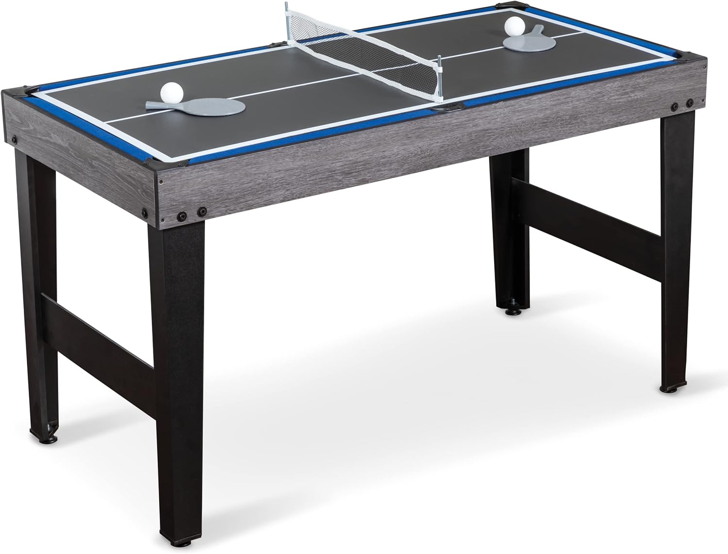 EastPoint Sports Mesa de sala de juegos multijuego 4 en 1 de 54 pulgadas, mesa de ping pong, mesa de billar, futbolín, hockey de aire