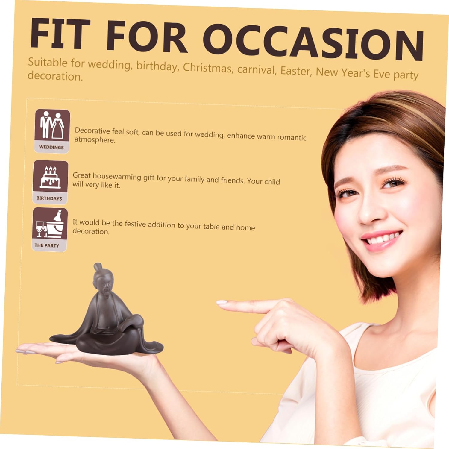 jojofuny 9 Pcs Ornaments Desktop Accessories Fishing Accessories Home Decor Decoraciones para Salas De Casa Cake Toppers Figurines Chinese Feng Shui