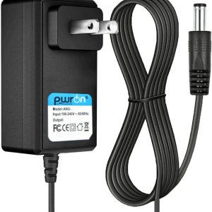 Pwron Adaptador de CA a CC para Shure PS24 Receptor inalámbrico de bajo consumo PS24US Cable de fuente de alimentación Cargador de batería PSU Pwron Adaptador de CA a CC para Shure PS24 Receptor inalámbrico de bajo consumo PS24US Cable de fuente de alimentación Cargador de batería PSU