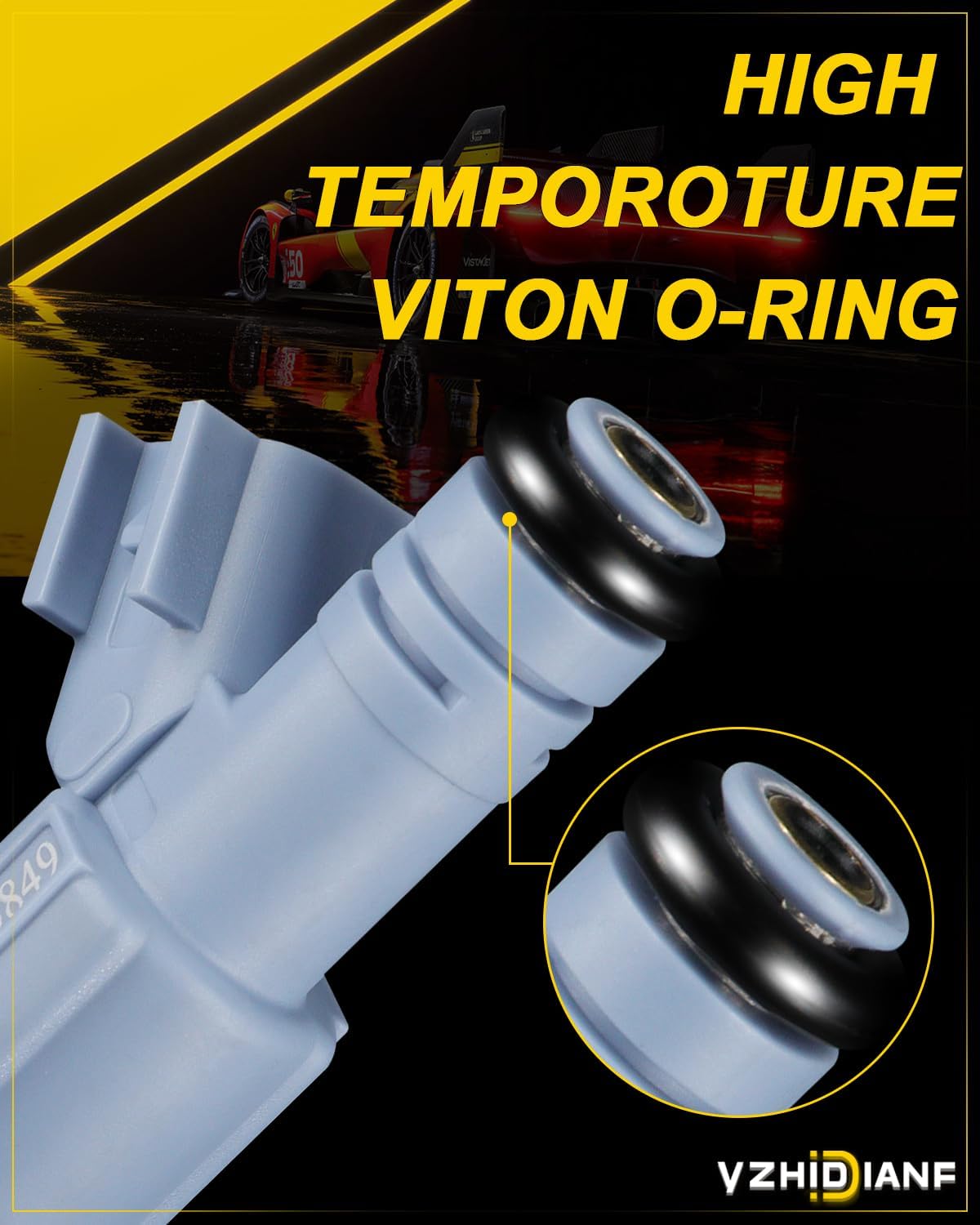 YZHIDIANF Inyectores de combustible 0280155849 para-Chrysler Aspen 2007 Para-Dodge Dakota Durango 01-07 Para-Jeep Grand Cherokee 01-07 Commander