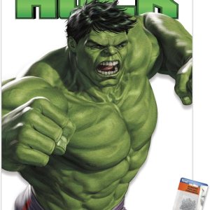 Trends International Marvel Comics – Póster de pared de la serie de características de Hulk, 22.37 x 34.00 pulgadas, paquete de póster premium y Trends International Marvel Comics – Póster de pared de la serie de características de Hulk, 22.37 x 34.00 pulgadas, paquete de póster premium y