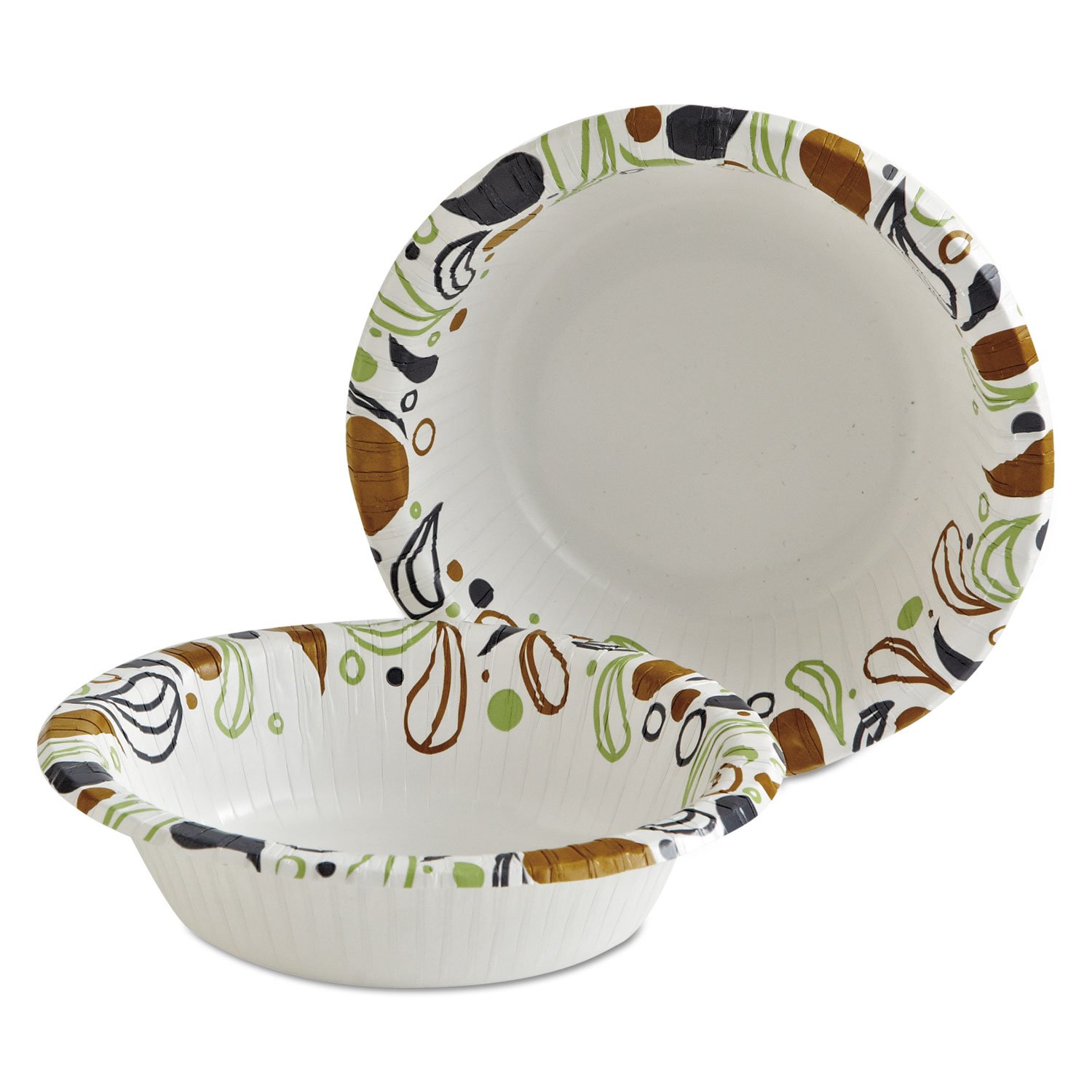Boardwalk DEER12BOWL Deerfield – Cuenco de papel impreso, 12 onzas, 50 tazonespaquete, 20 paquetescartón