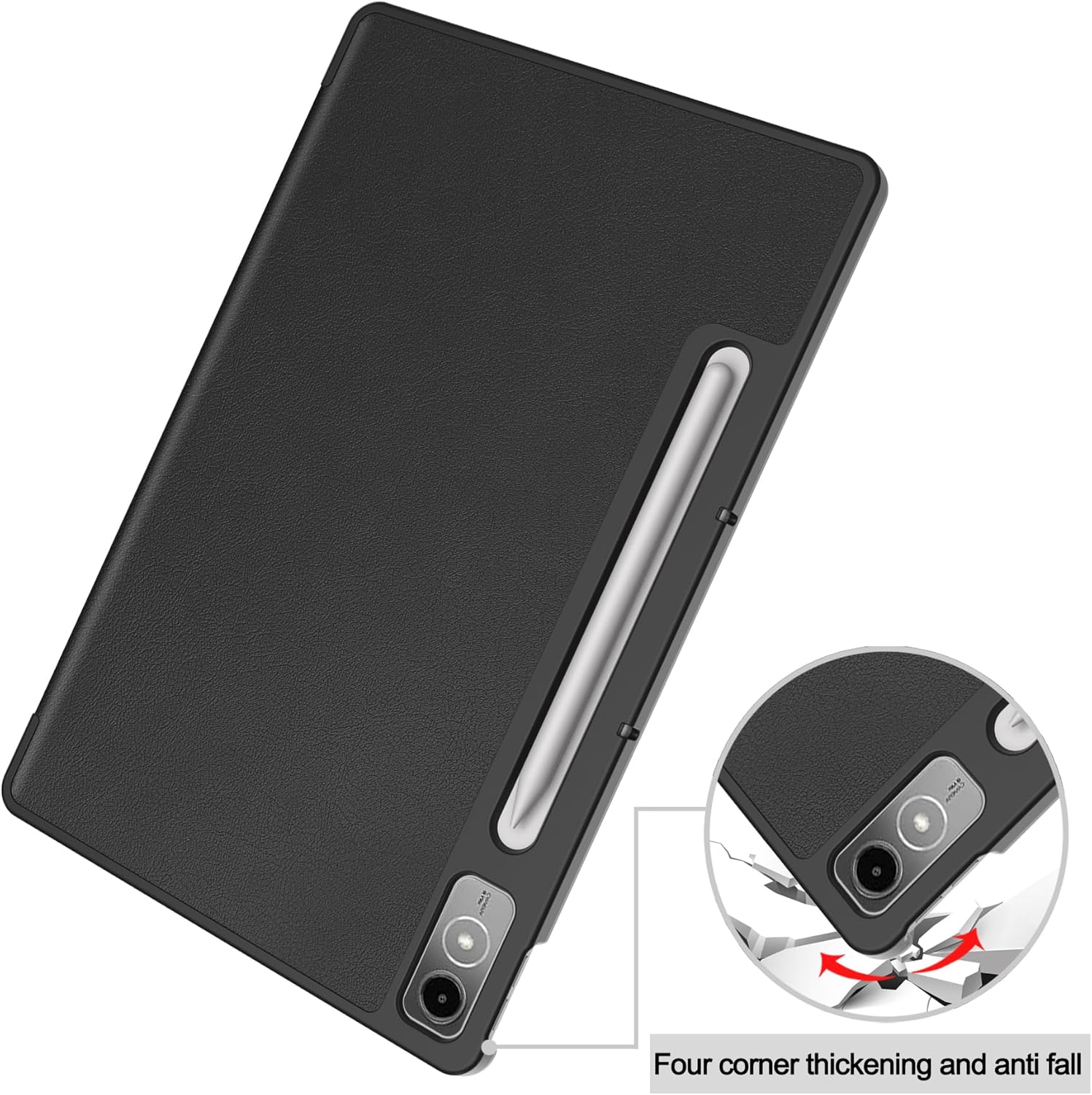 Funda para Lenovo Tab P12 de 12.7 pulgadas 2023, plegable folio ultrafino Smart PU Funda de cuero para Lenovo Tab P12 Lenovo Xiaoxin Pad Pro 12.7