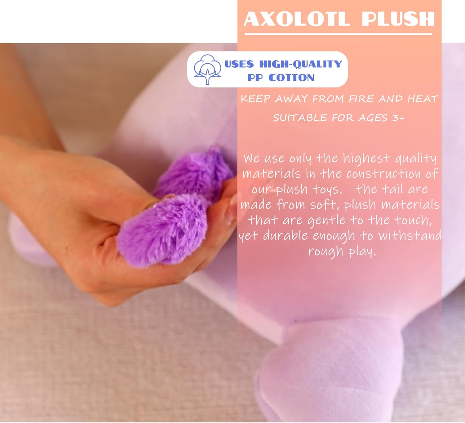 Linda almohada de felpa de ajolote, animales de peluche de salamandra, suave kawaii, juguete de peluche de ajolote, regalo para decoración de niñas