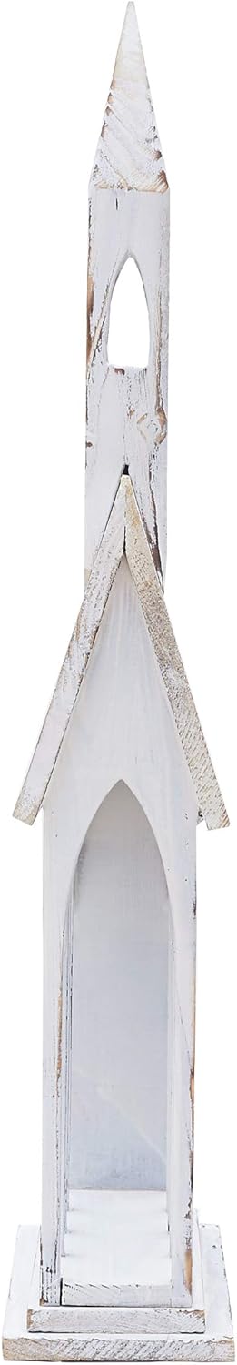 Gallerie II Soporte para tarjetas de iglesia, madera rústica, envejecida, decoración del hogar, decoración para Navidad, vacaciones, día festivo,