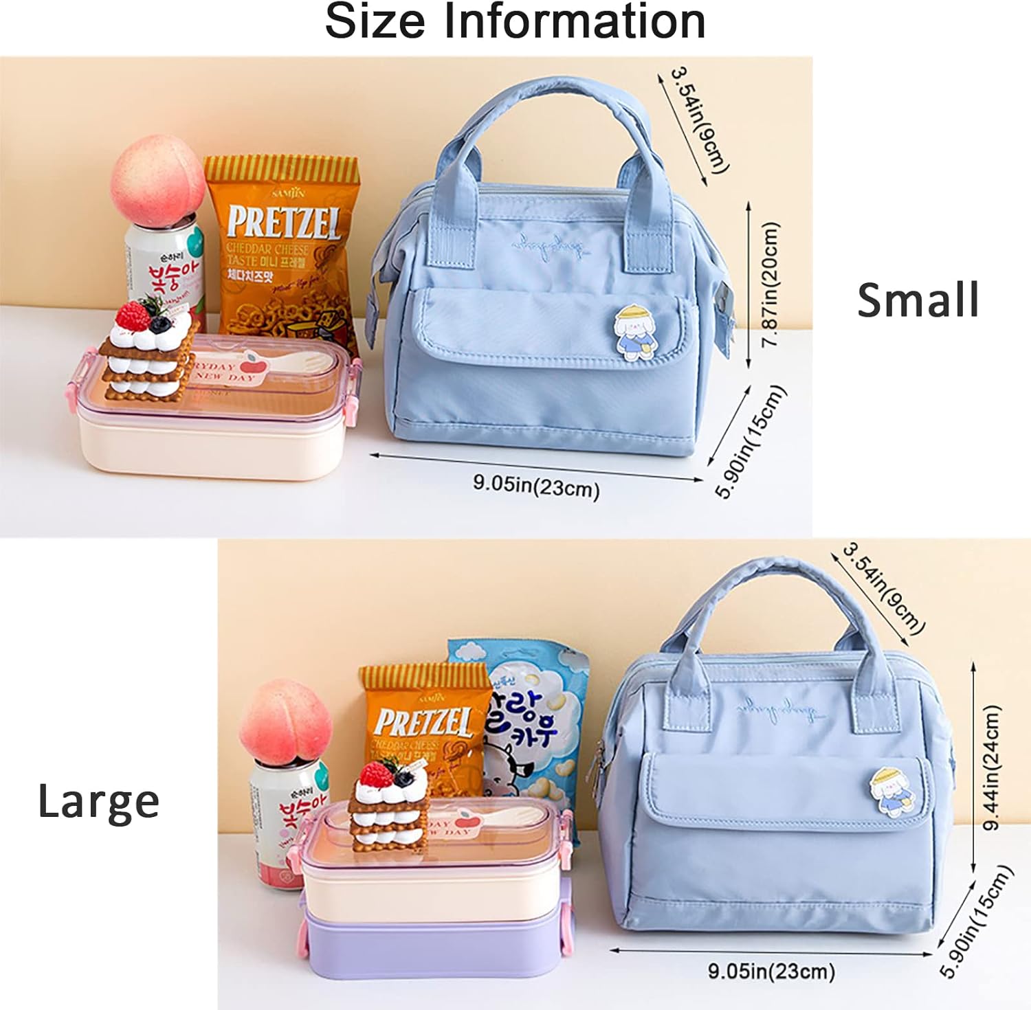 Bolsa de picnic grande, bolsa aislada para calor o frío, bolsa de mano reutilizable, bolsa térmica y fresca