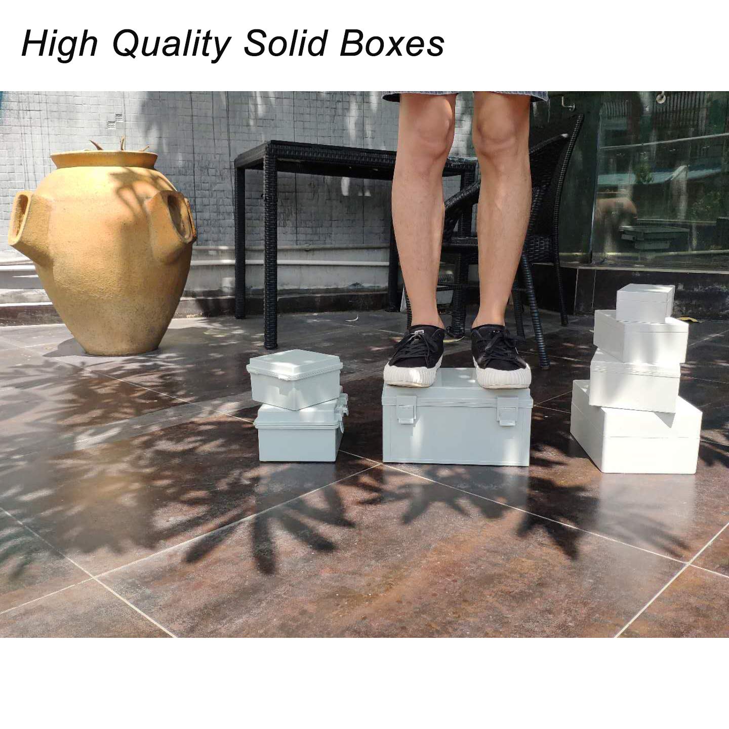 CrocSee Caja de conexiones IP65 de plástico ABS, a prueba de polvo, impermeable, caja de conexiones universal duradera para proyectos eléctricos con