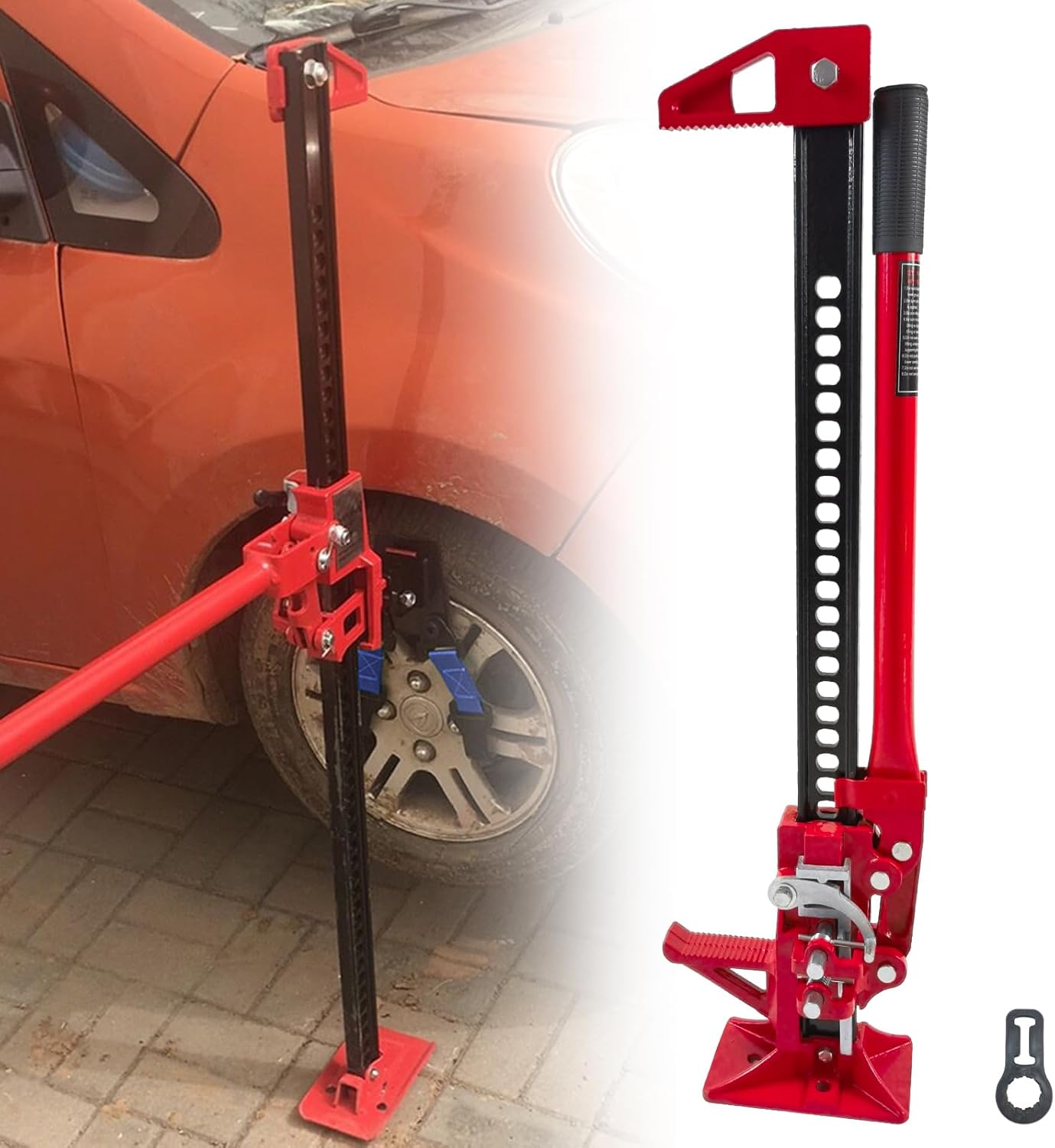 Gato de aire triple de 3 toneladas6000 libras, elevación resistente de hasta 60 pulgadas, gato de bolsa de aire de elevación rápida para