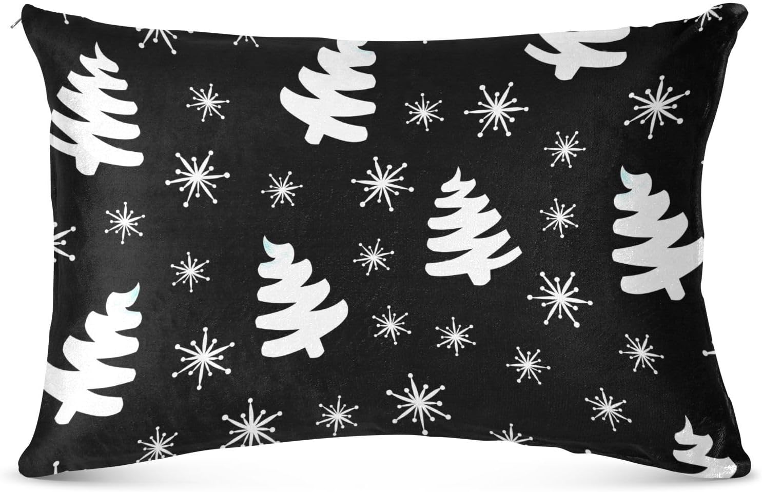 Emelivor Fundas de almohada de terciopelo para árboles de Navidad, fundas de almohada suaves, fundas de almohada cómodas, almohadas decorativas para