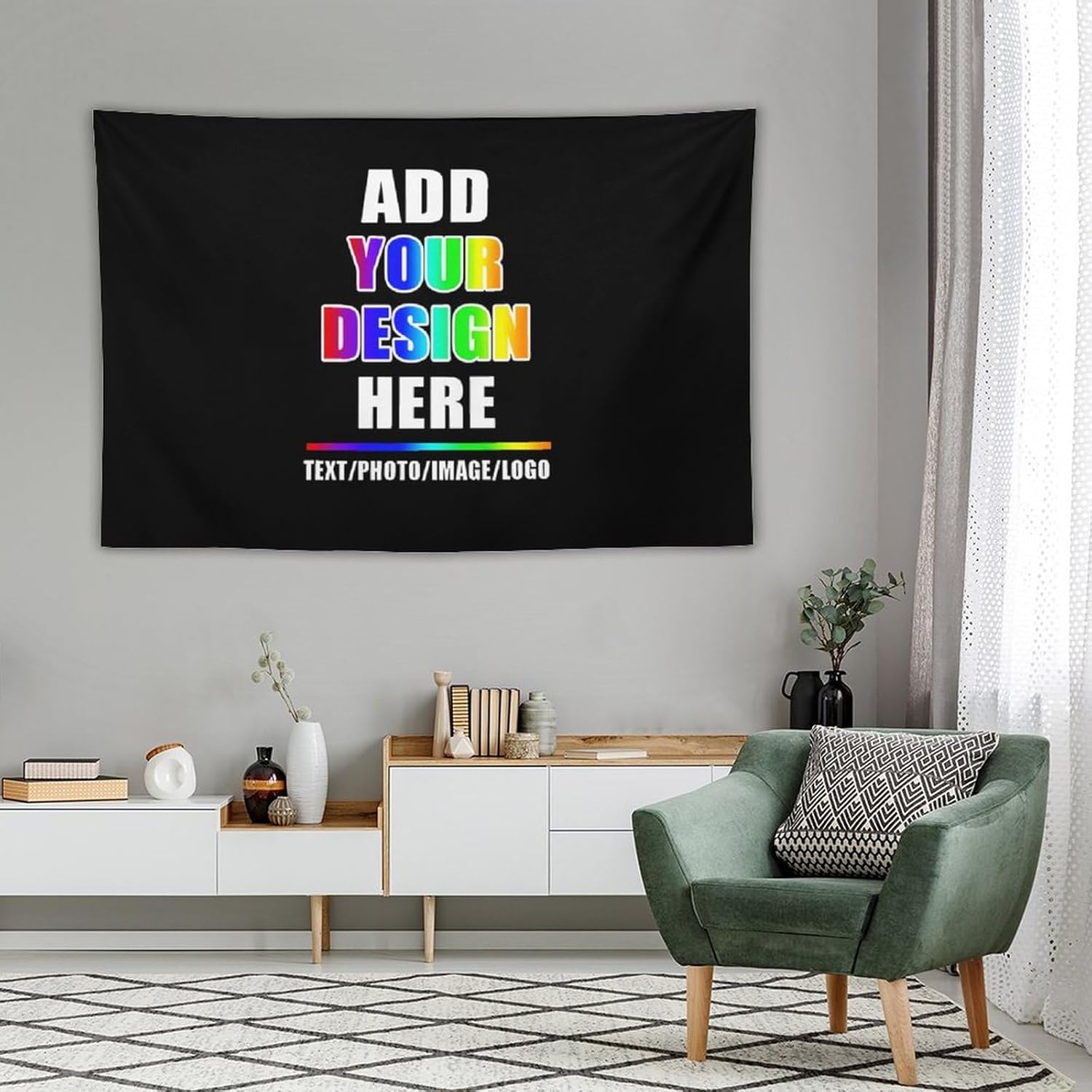 Imágenes de carga de tapiz personalizadas, tapiz de pared personalizado para dormitorio, telón de fondo de fotos personalizado para Halloween,