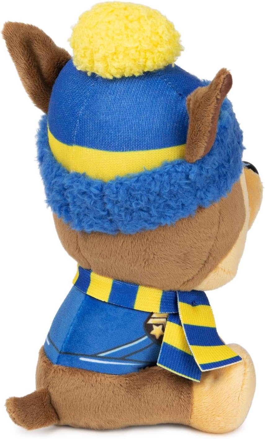 GUND Paw Patrol – Peluche de invierno de 2 piezas de 6 pulgadas, Chase y Marshall